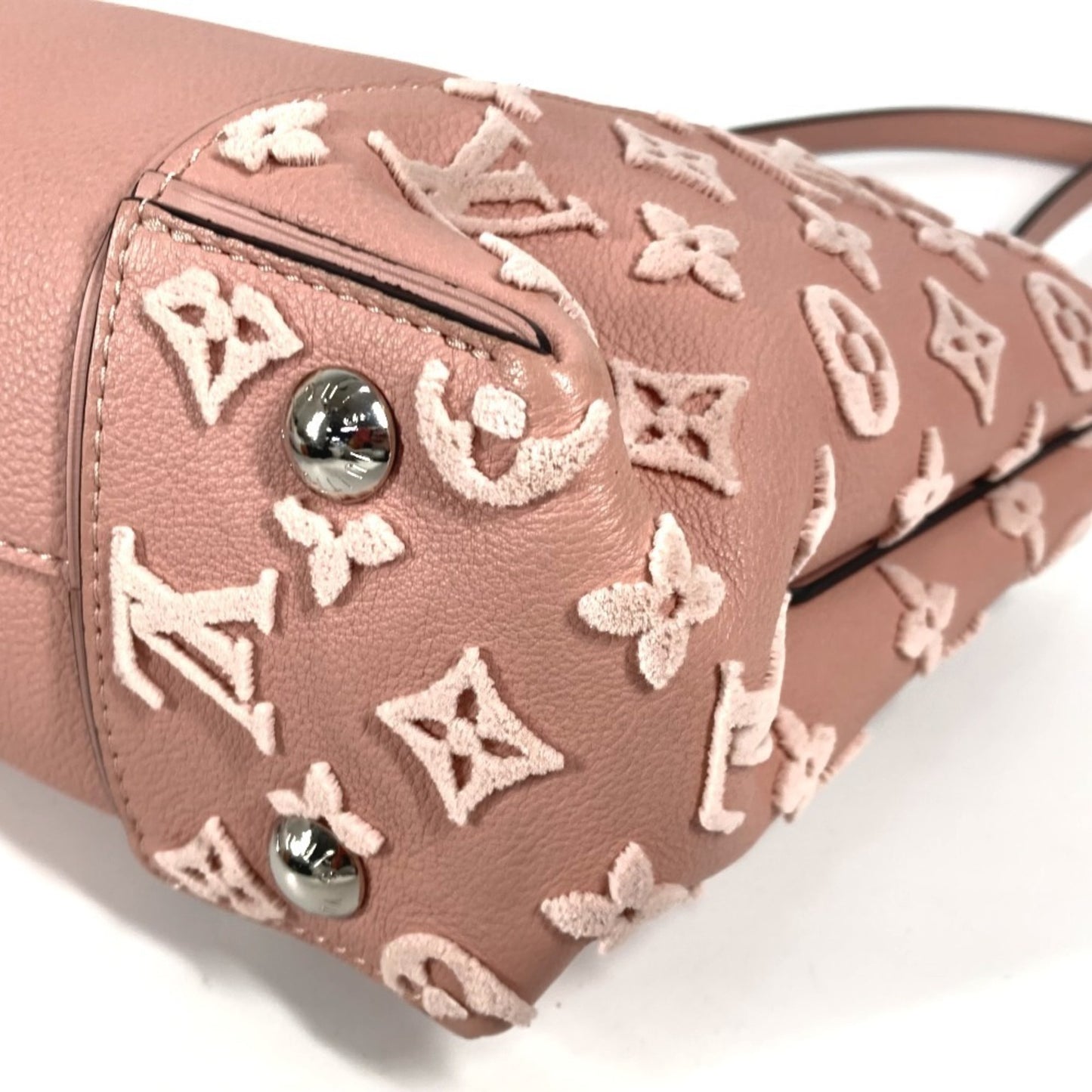 Louis Vuitton M94639 Monogram Velour Tote W Bb Bag Shoulder 2Way Handbag