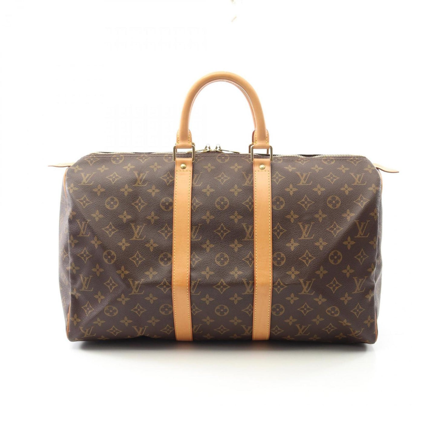 Louis Vuitton Keepall 45 Monogram Boston Bag Coated Canvas Leather