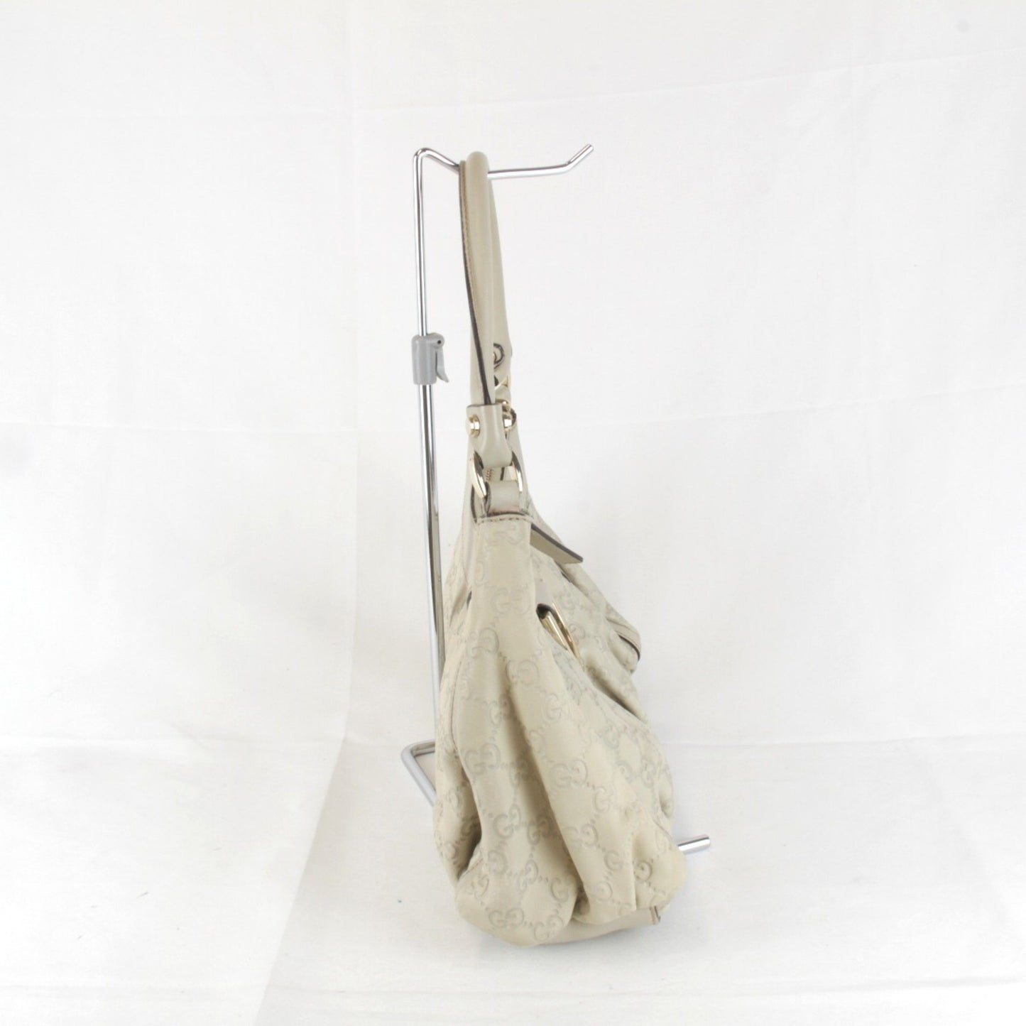 Gucci 190525 49375 Abby Line Shoulder Bag Ivory Guccissima