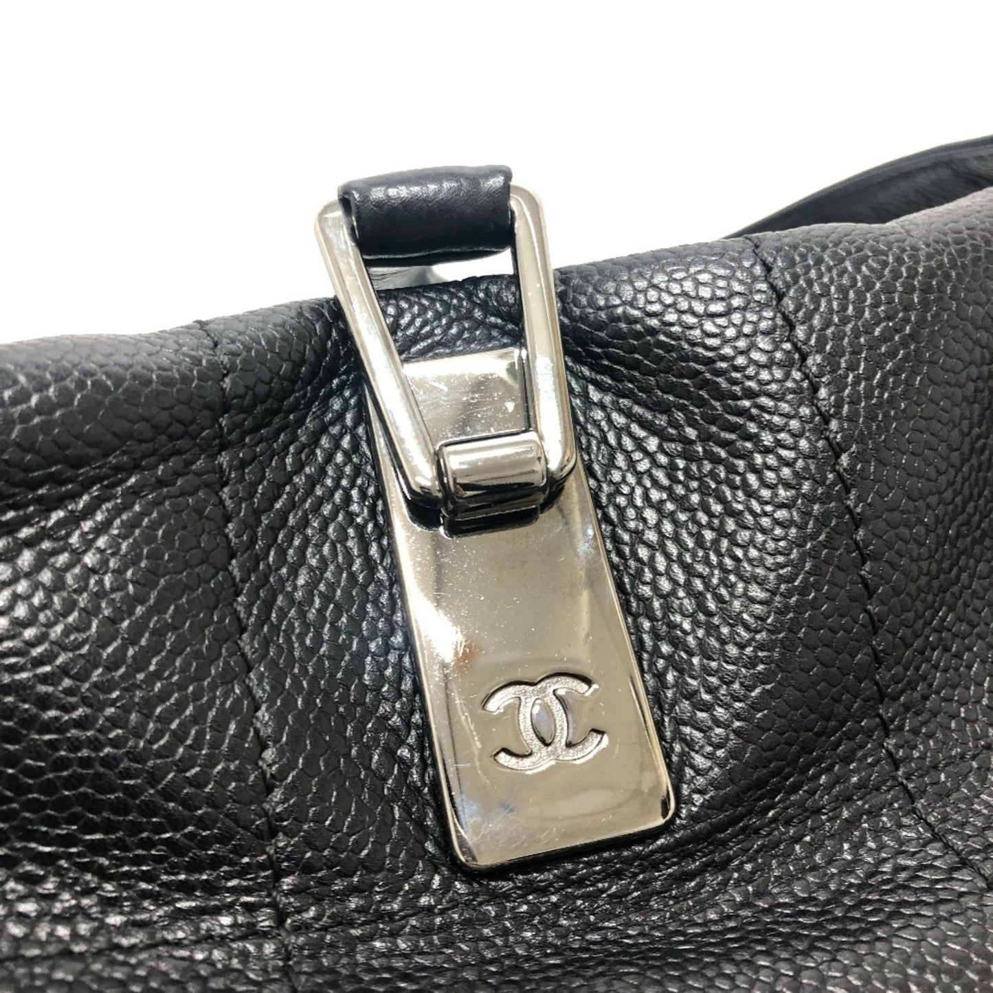 Chanel Chanel Chocolate Bar Mini Boston Bag Handbag Back Soft Caviar Skin