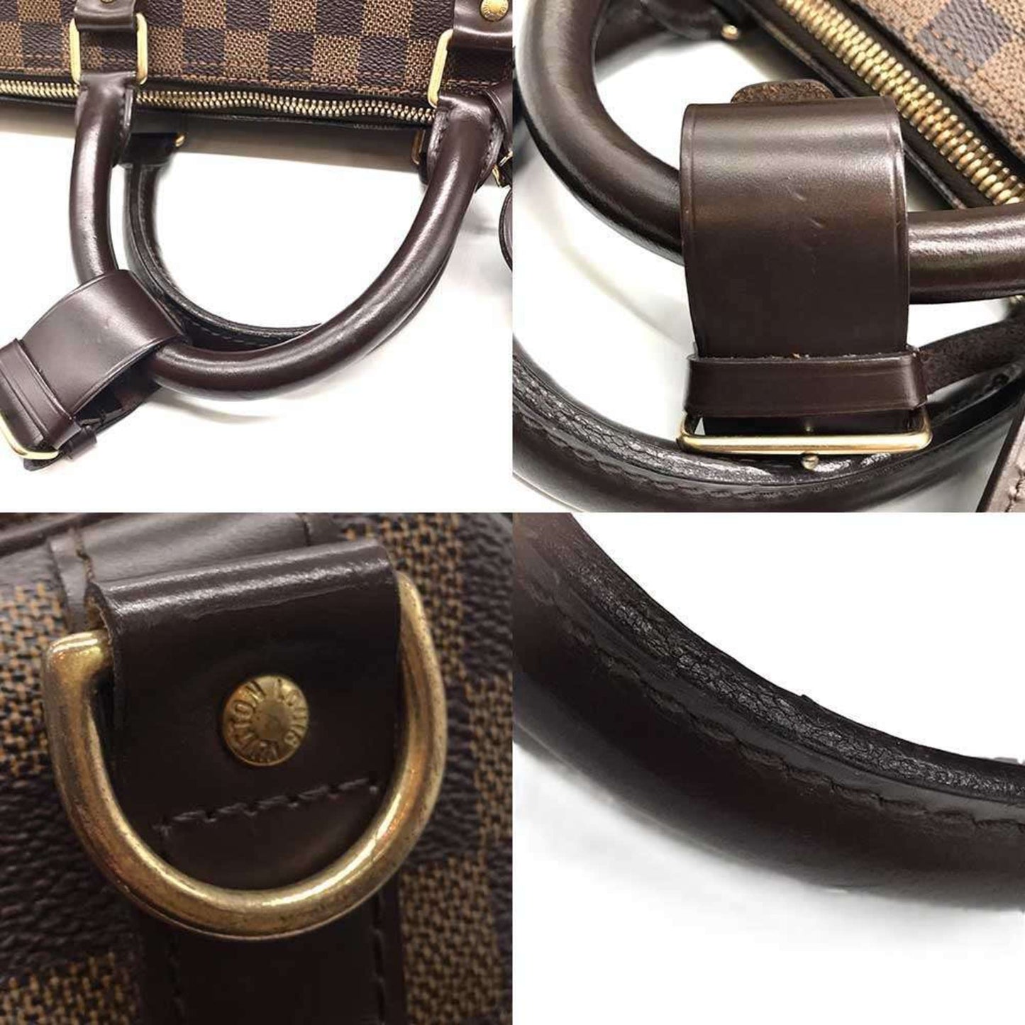 Louis Vuitton Keepall 55 Bandouliere Damier Ebene Brown Boston Bag Shoulder N41414 Louis Vuitton
