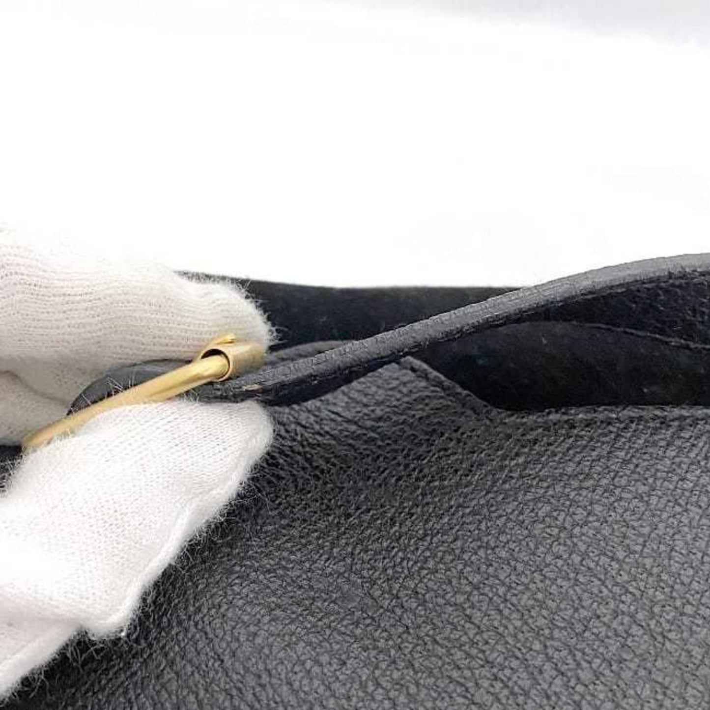 Gucci Backpack F-23291 Black Bamboo 003 2058 0016 Suede Leather Gucci Rucksack Flap