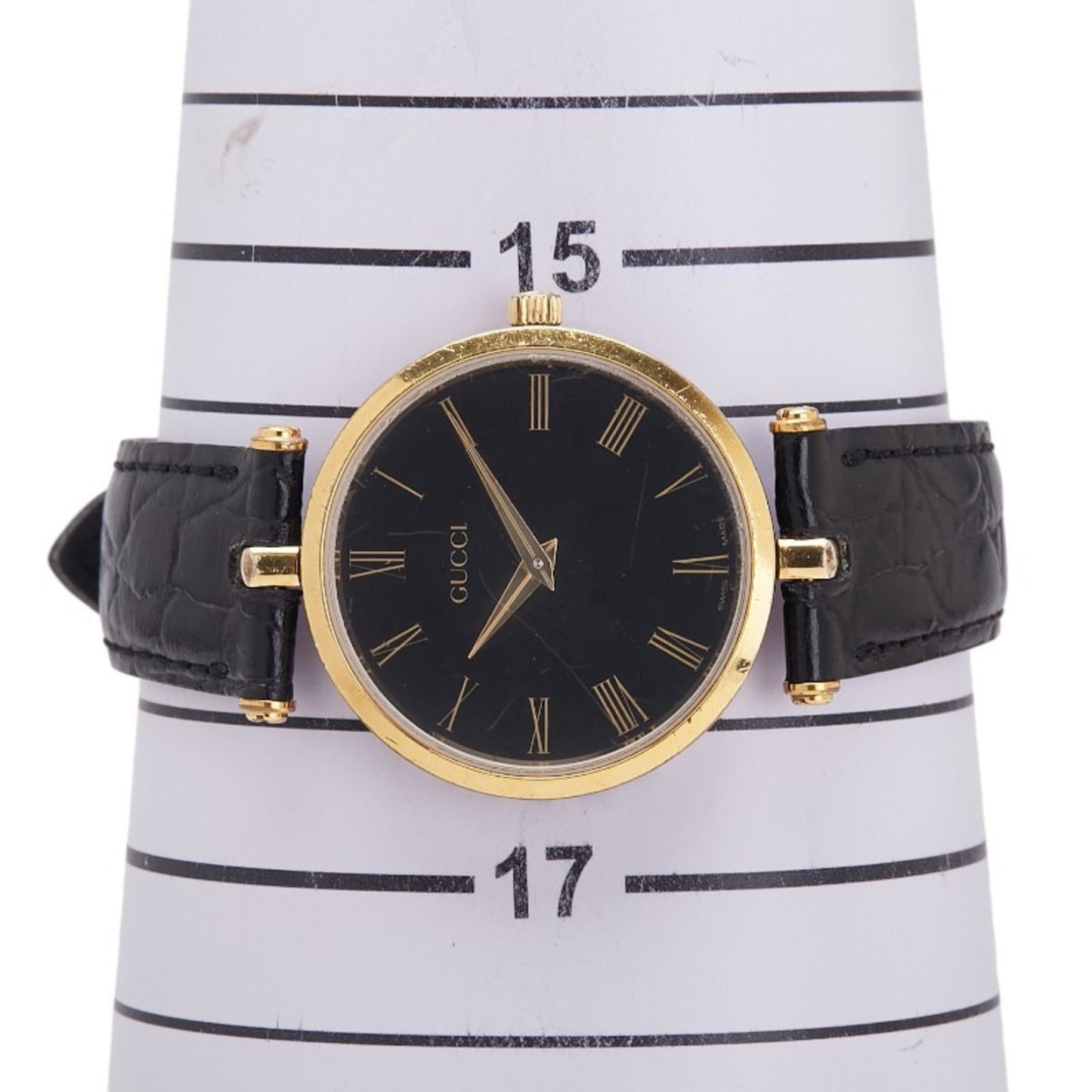 Gucci Women'S Quartz Watch With Black Dial