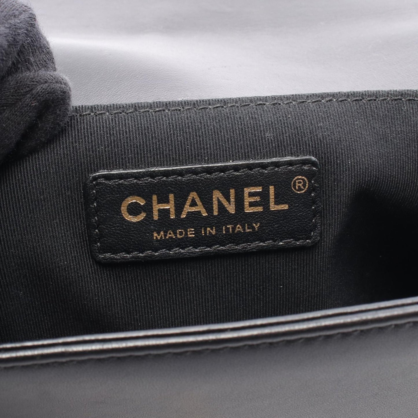 Chanel Boy Chanel Large Matelasse Shoulder Bag In Lambskin Fabric