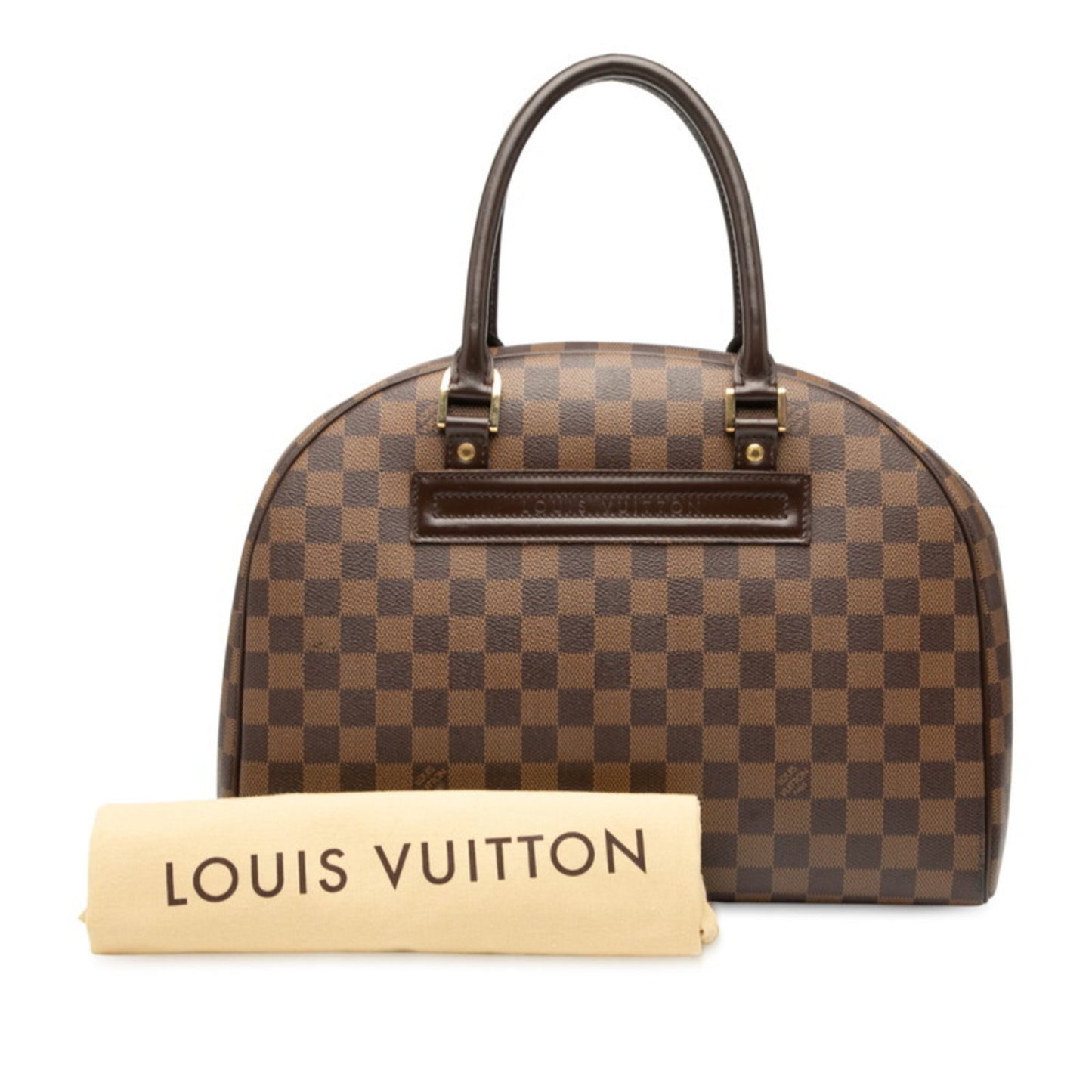 Louis Vuitton Damier Nolita Handbag N41455 Brown Leather