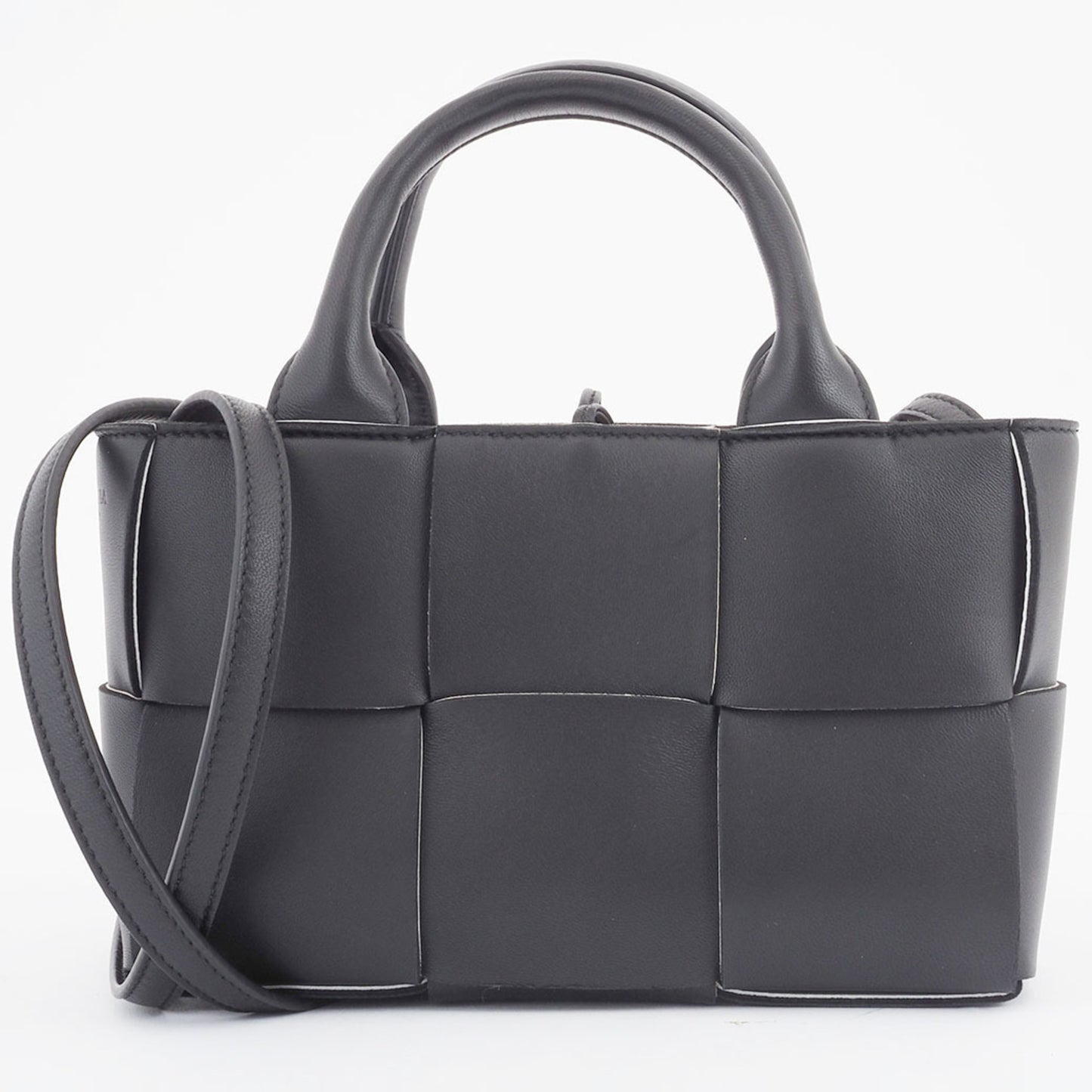 Bottega Veneta Candy Arco Tote Bag Handbag Black White 729029Vmay31283