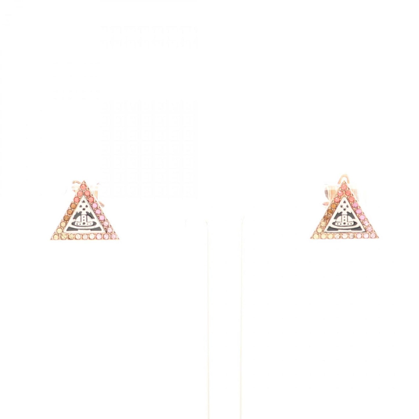 Vivienne Westwood Accessories Orb Earrings With Gold-Plated Rhinestones For Women