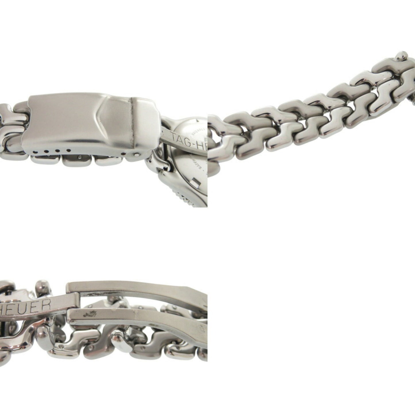 Tag Heuer S99.008 Cell Stainless Steel Cream Silver Quartz Watch 1045Tag Heuer