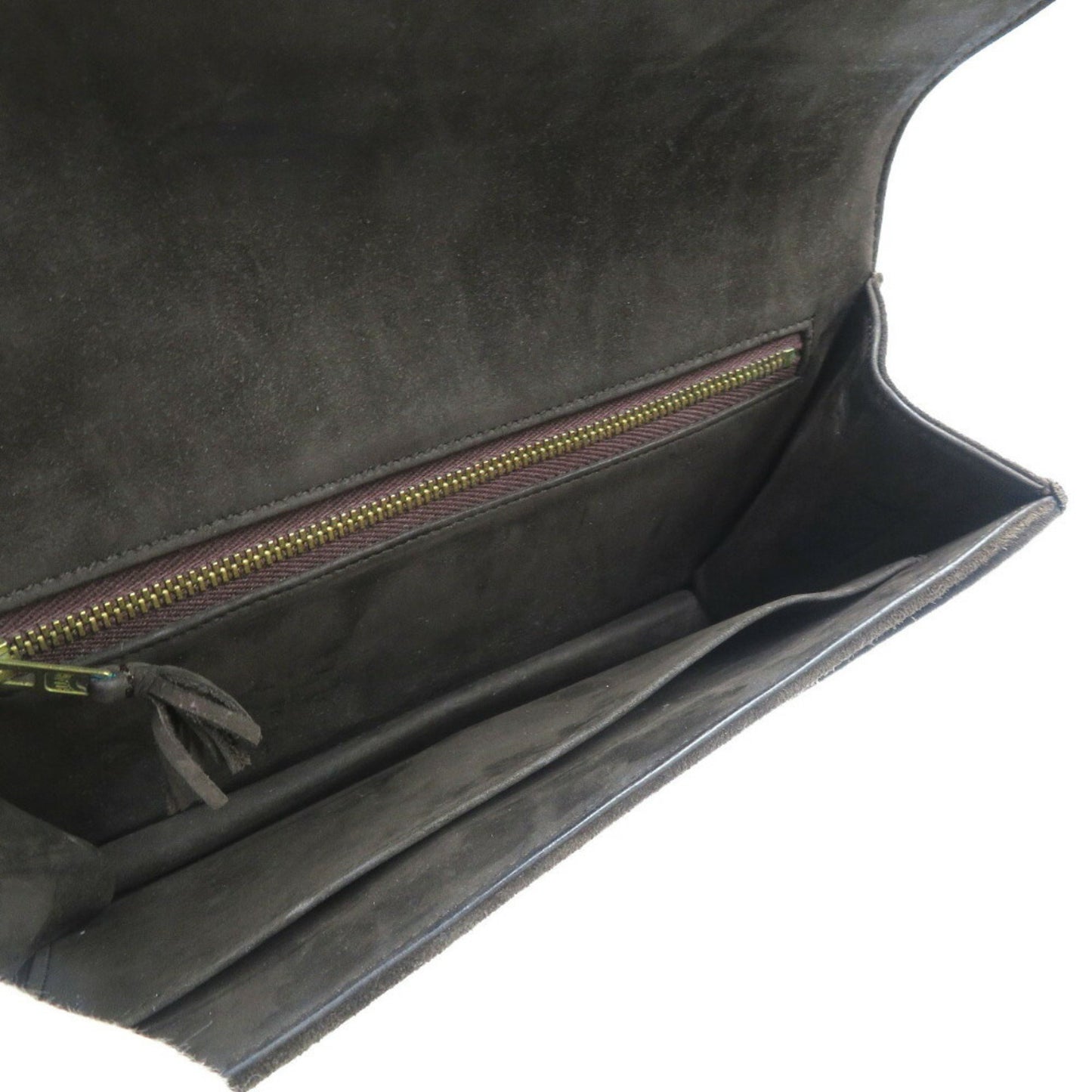 Hermes 1974 ?D Stamped Dobris Brown Clutch Bag 0160Hermes