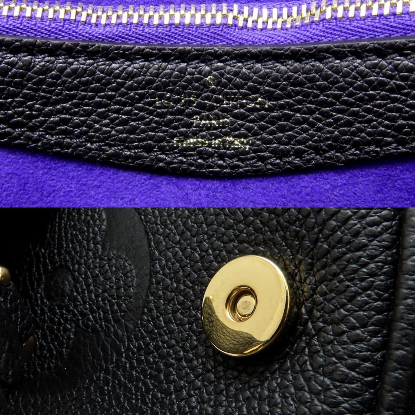 Louis Vuitton Louis Vuitton Monogram Empreinte Diane M46386 Shoulder Bag Noir 352363