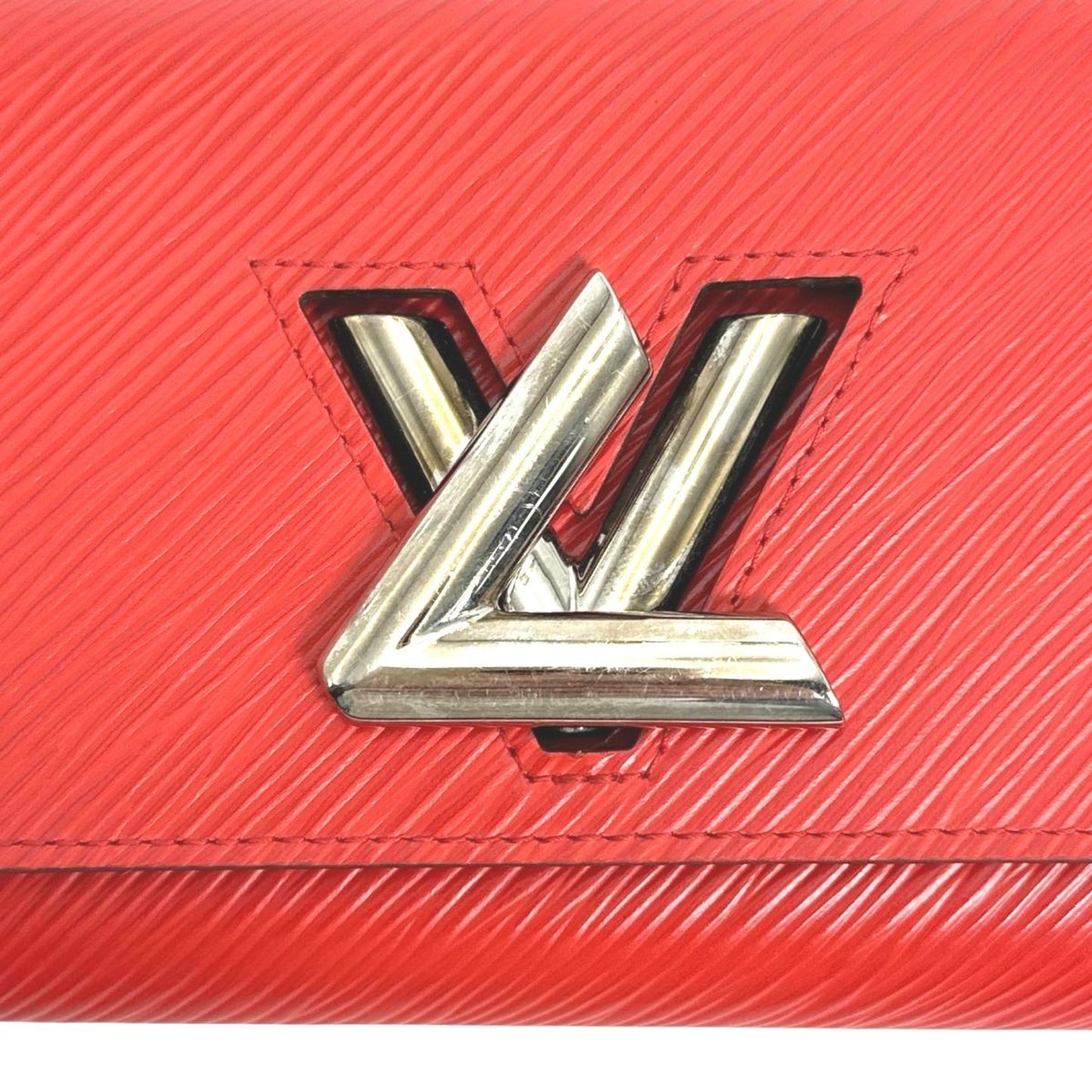Louis Vuitton Louis Vuitton Long Wallet Epi Twist Leather M61179 Coquelicot