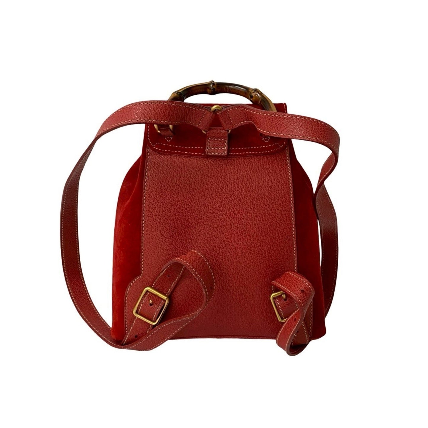 Gucci Old Gucci Bamboo Drawstring Suede