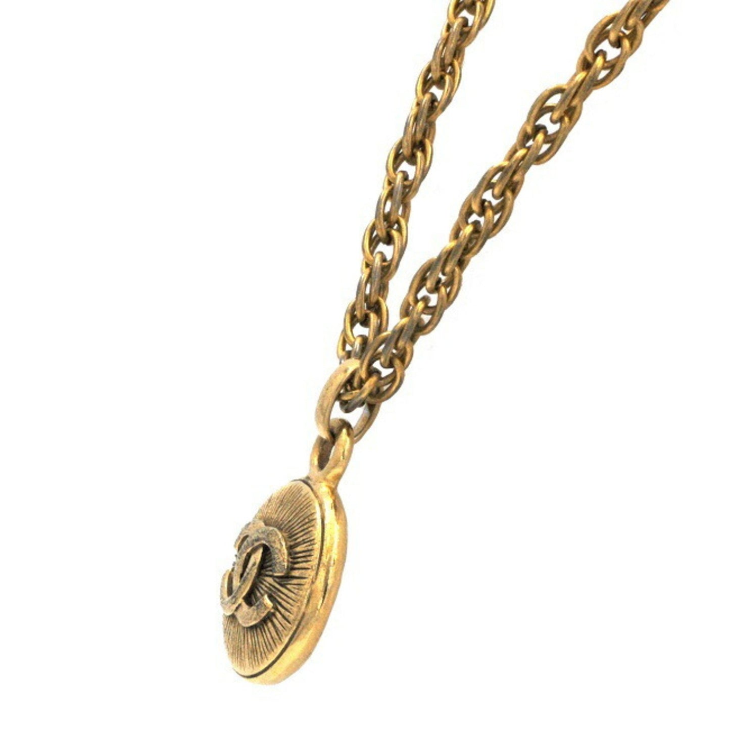 Chanel Necklace Gold A0495673 Coco Mark Gp Chanel Chain
