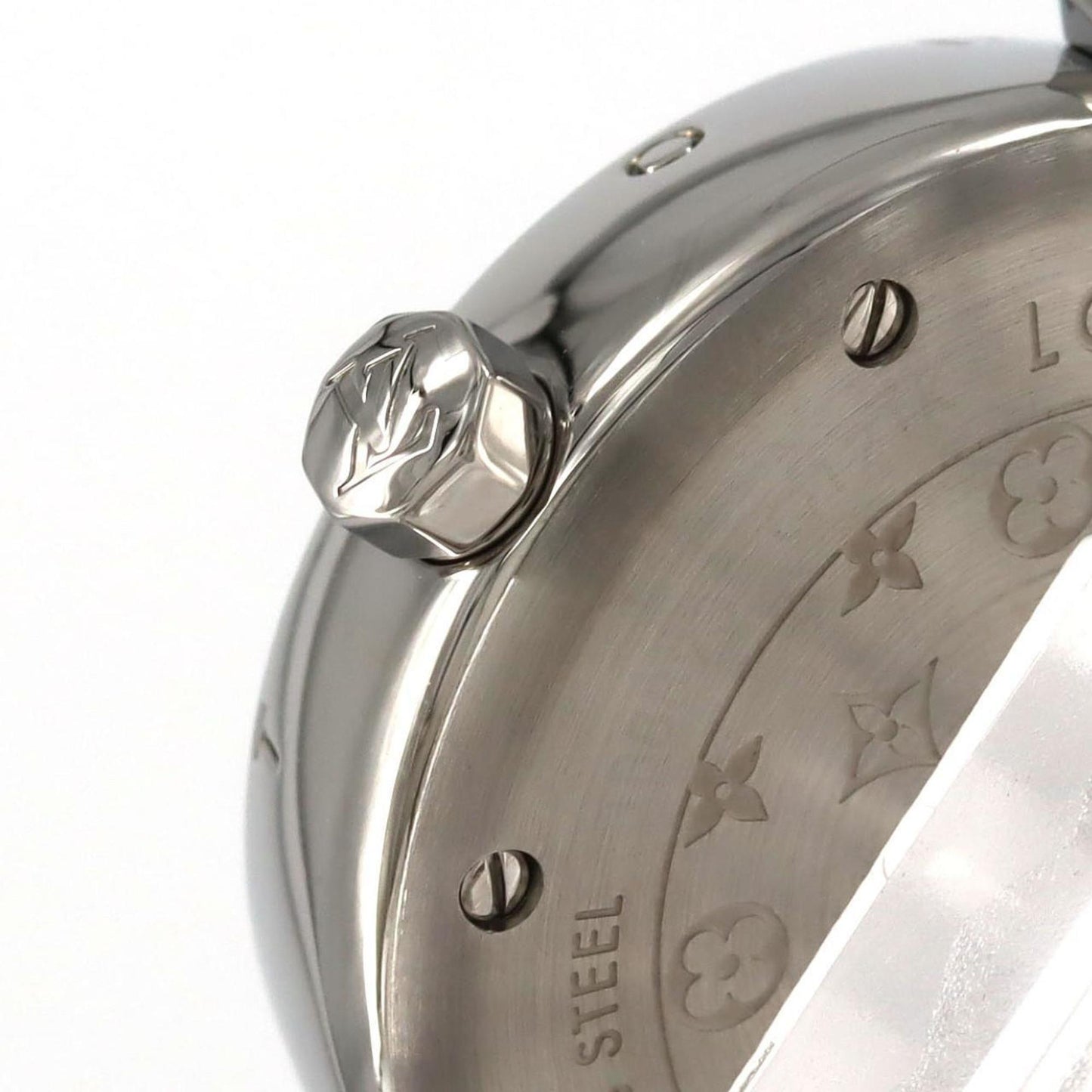Louis Vuitton Tambour Q121K Ss Wristwatch Quartz