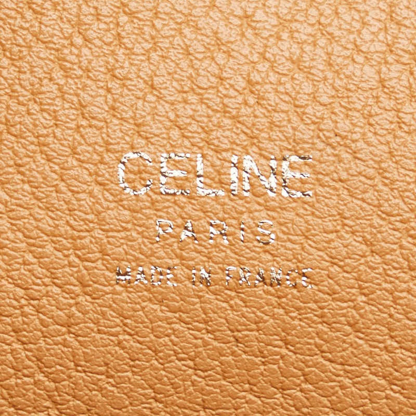 Celine Macadam Shoulder Bag Tote Brown Leather