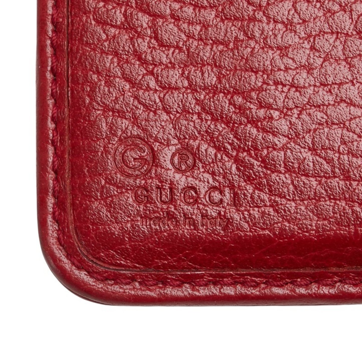 Gucci Gg Canvas Long Wallet 346056 Beige Red