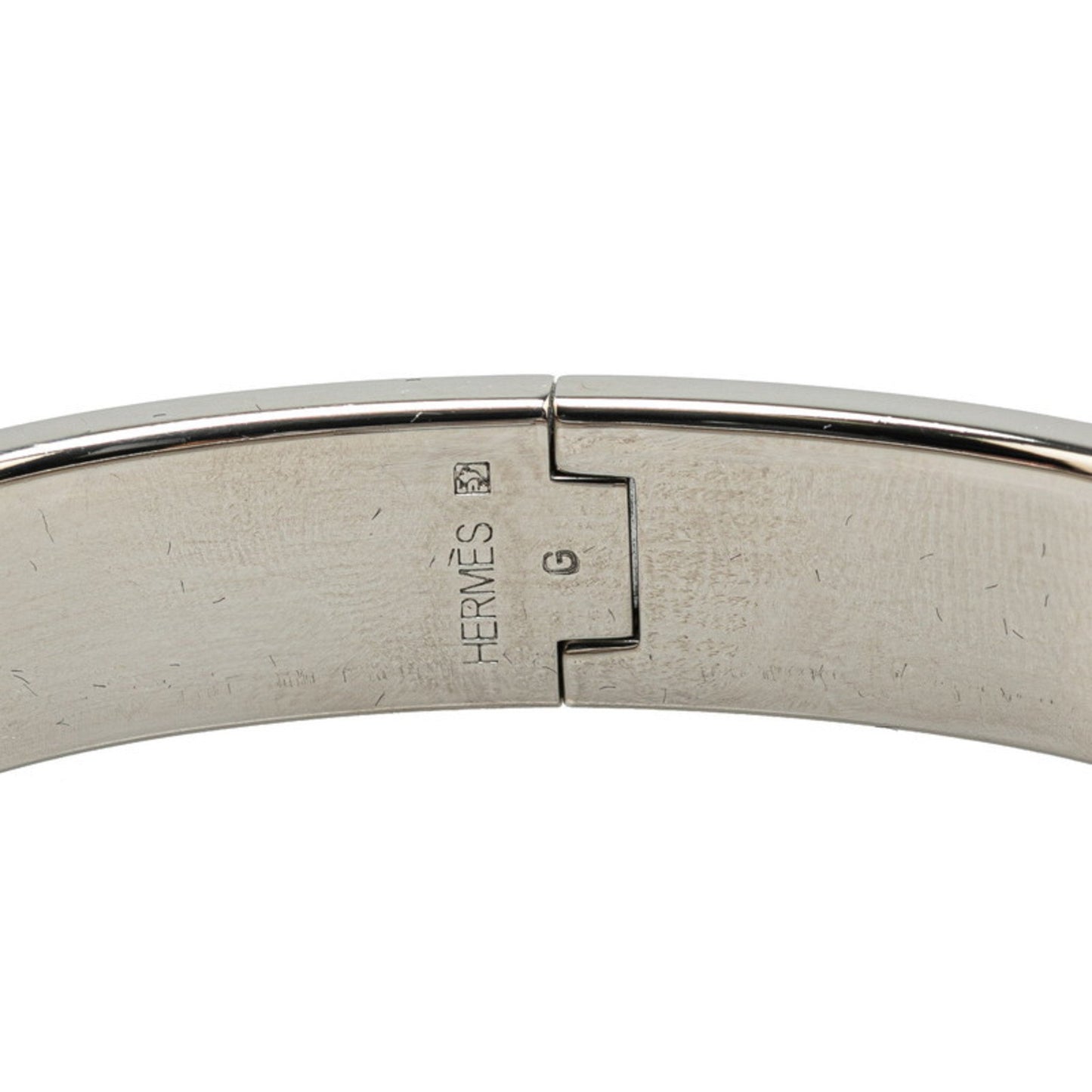 Hermes Click H Pm Bracelet In Silver
