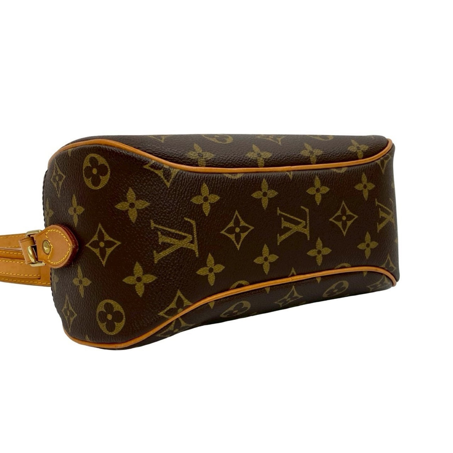 Louis Vuitton Vintage Blois Monogram Leather Shoulder Bag/Pochette Brown 62775