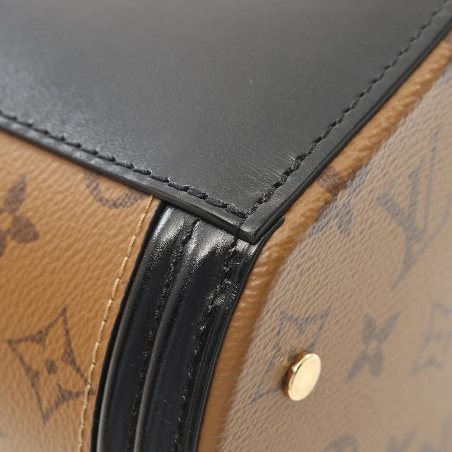 Louis Vuitton Louis Vuitton Cannes Monogram Reverse Handbag Coated Canvas Leather
