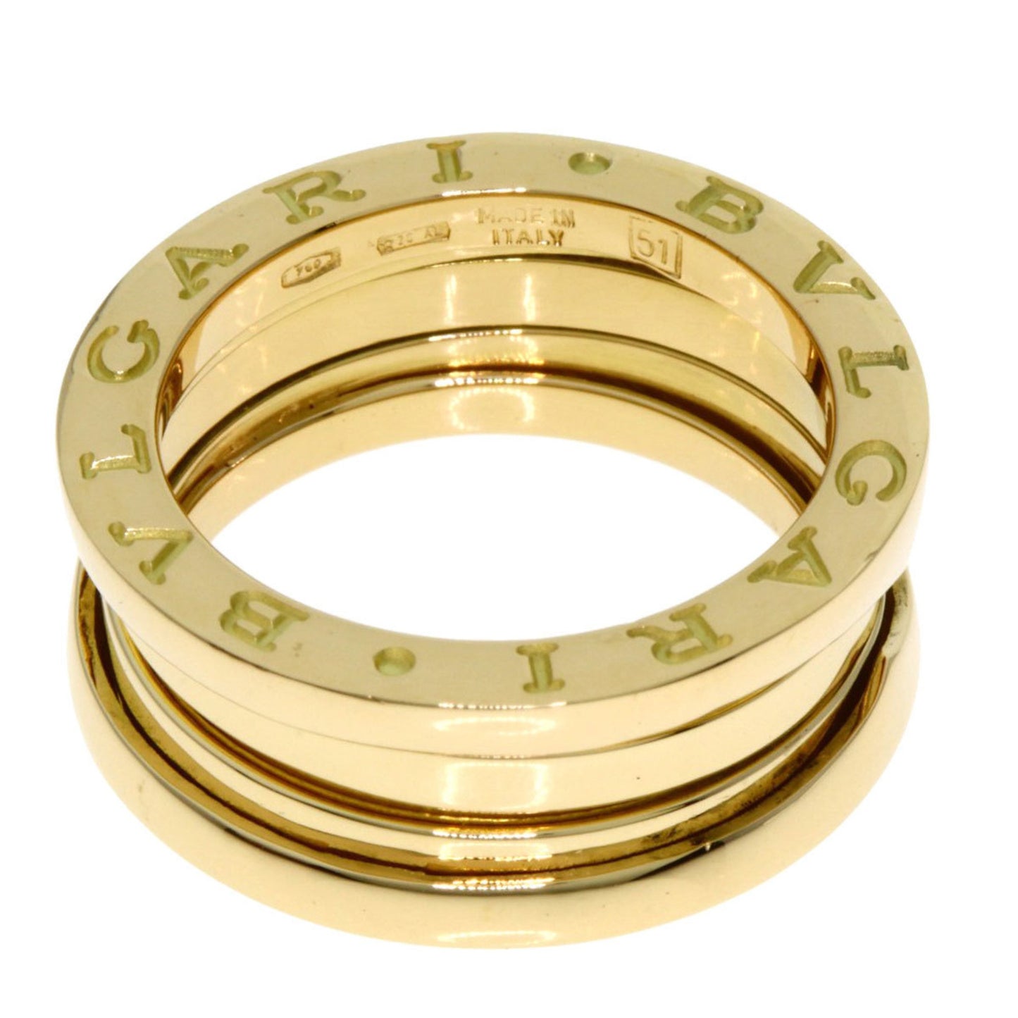 Bvlgari B-Zero1 2-Band #51 Ring In 18K Yellow Gold
