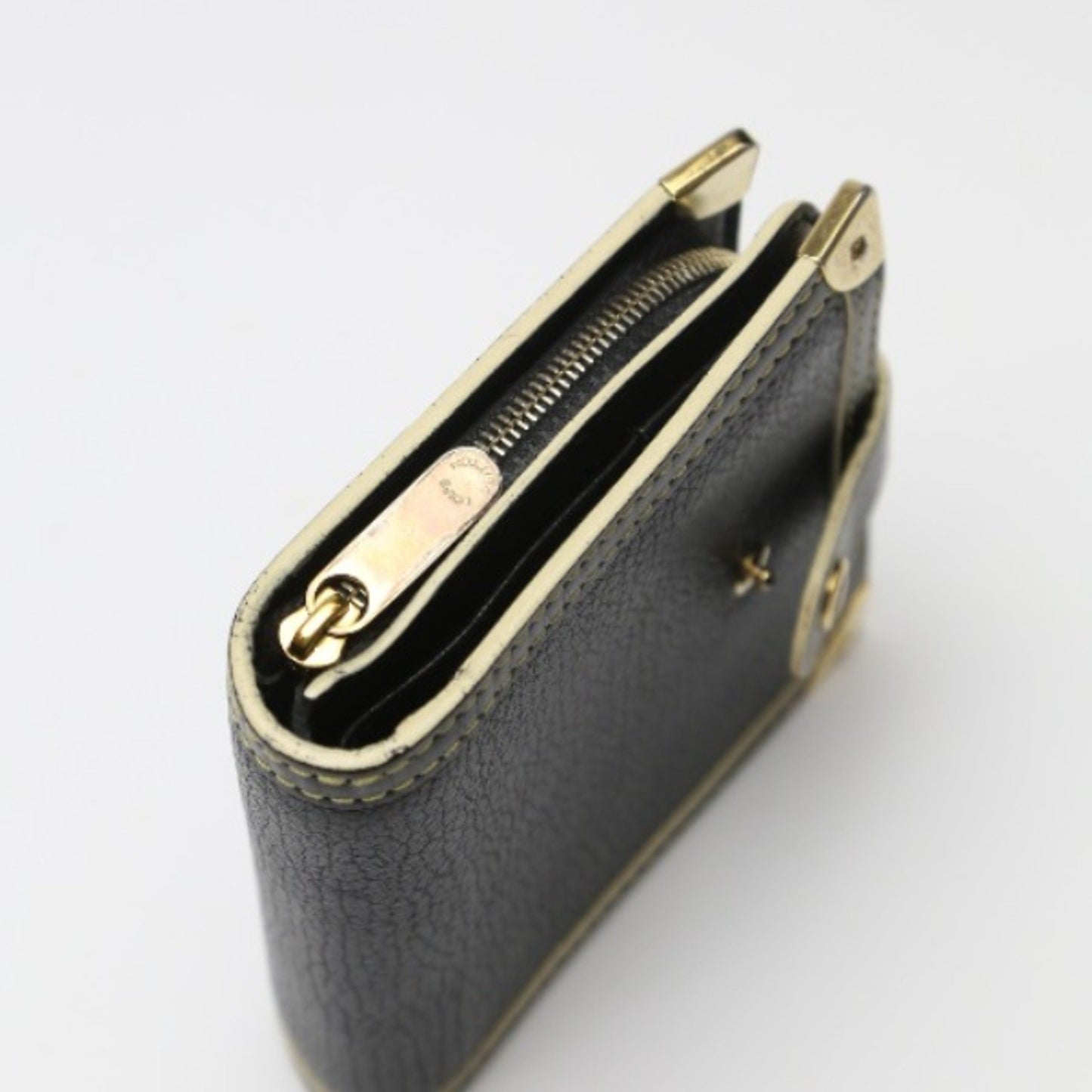 Louis Vuitton Compact Zip Suhari Zipper Coin Purse M91828 Louis Vuitton Black Bifold Wallet Lv
