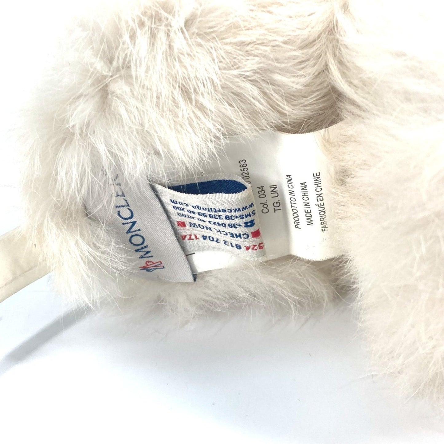 Moncler Ear Muffler Ear Warmer Earmuff White