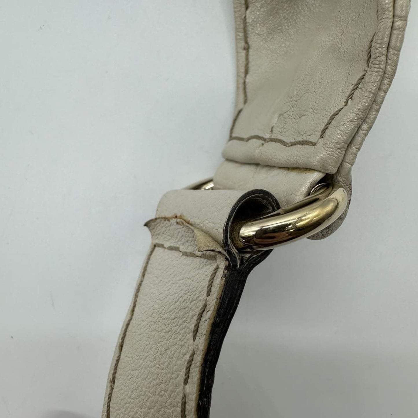 Gucci 203503 Shoulder Bag Gg Canvas Leather Beige