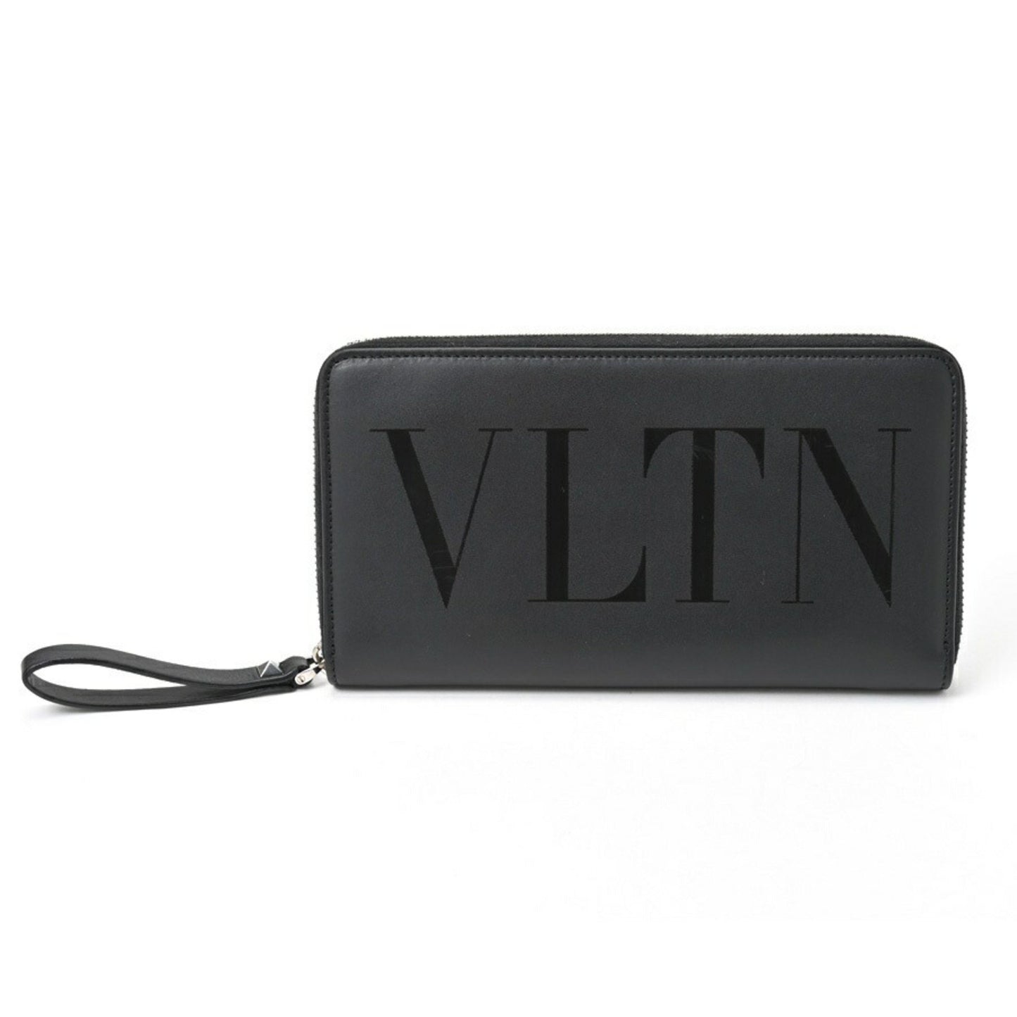 Valentino Vltn Calf Leather Wallet Round Zip 1Y2P0570Vna_0No Black S-155893