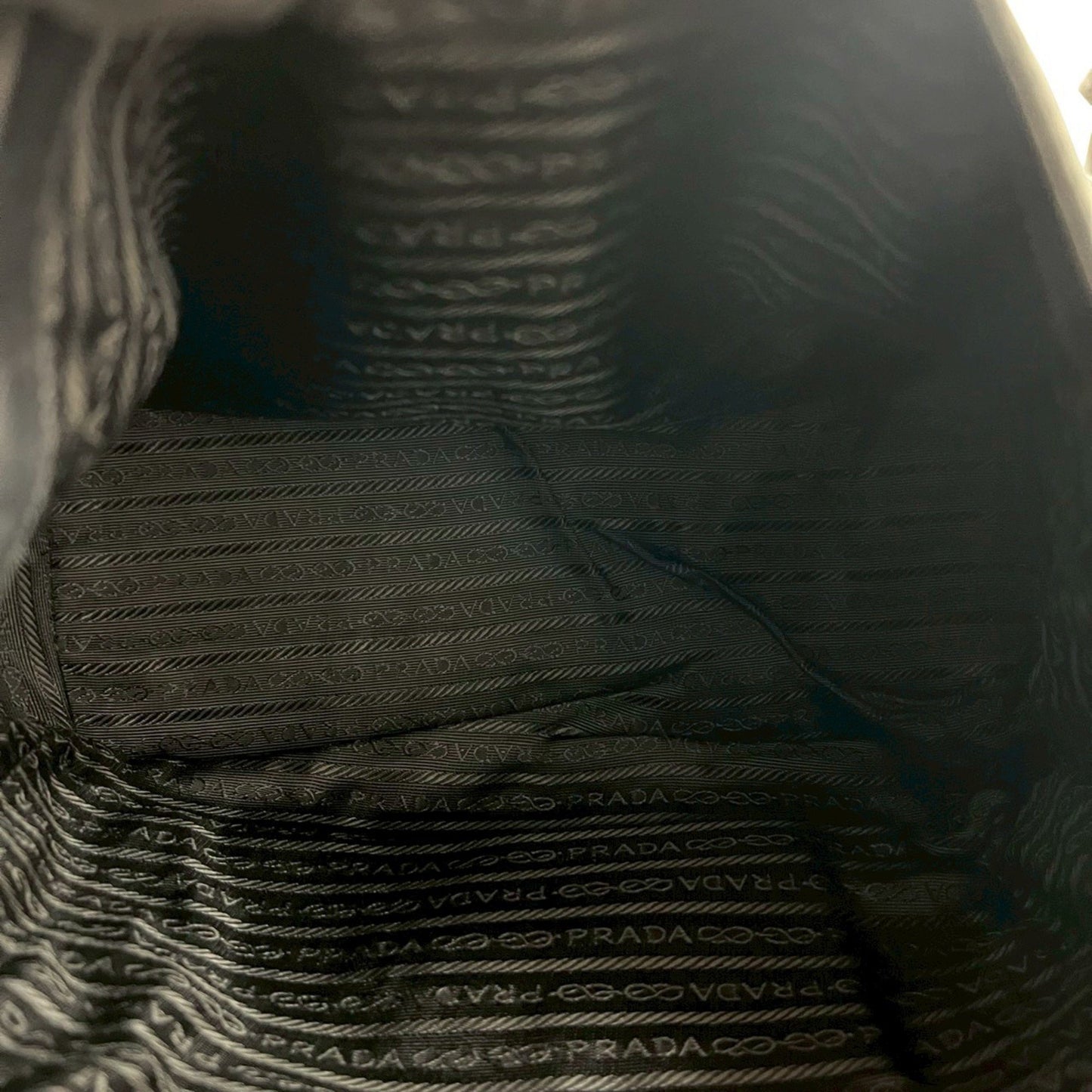 Prada Prada Triangle Logo Leather