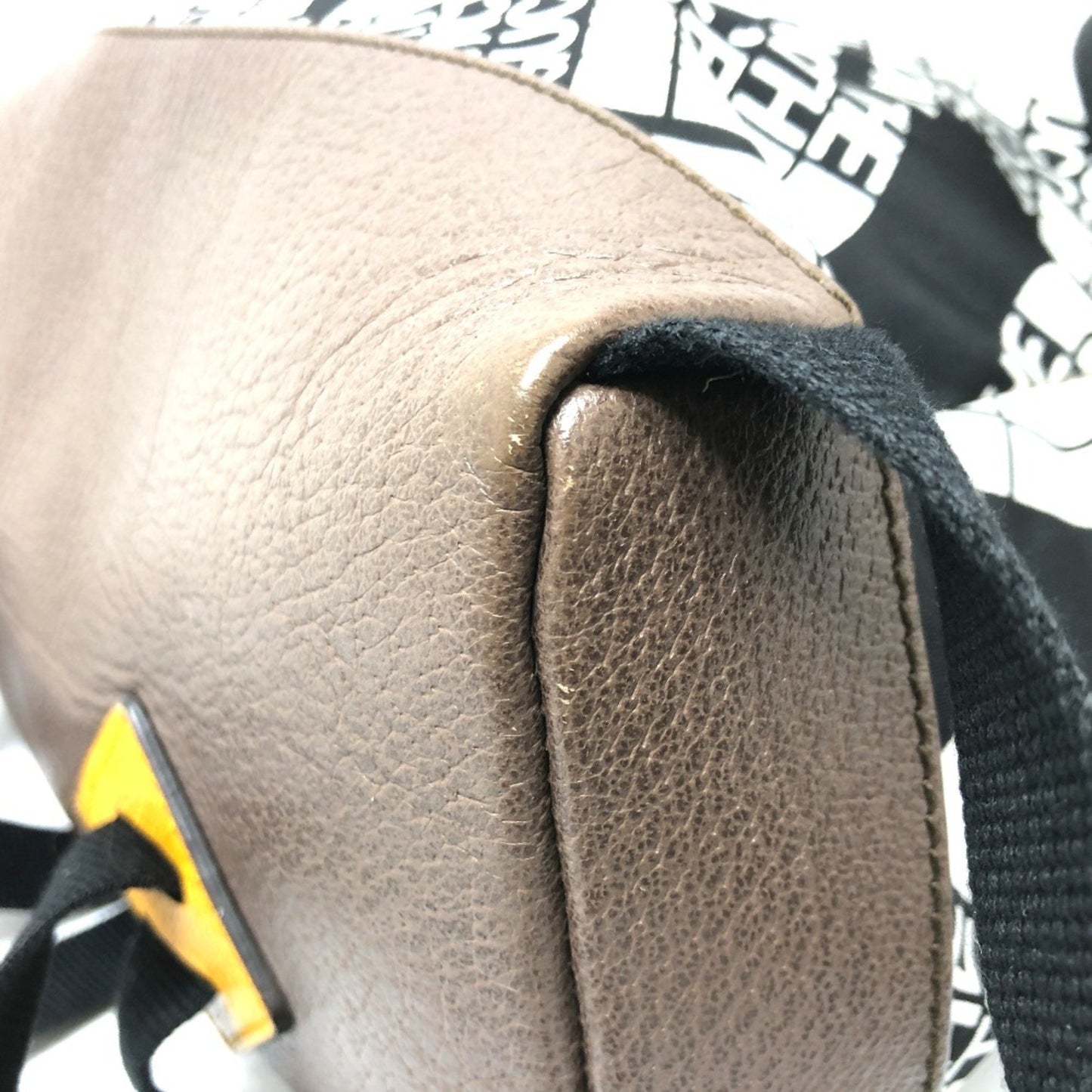Gucci 650288 Backpack Backpack Black X White Brown/Silverhardware