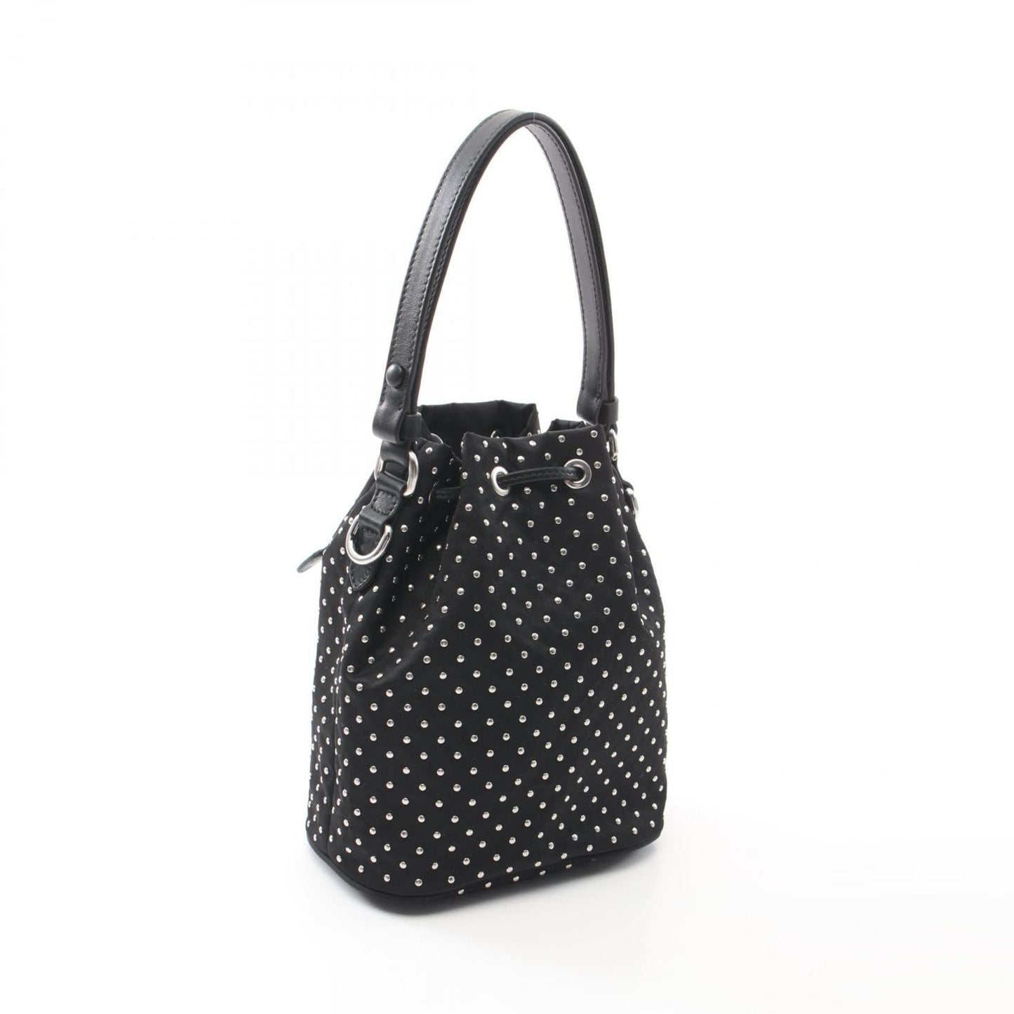Prada Studded Handbag Nylon