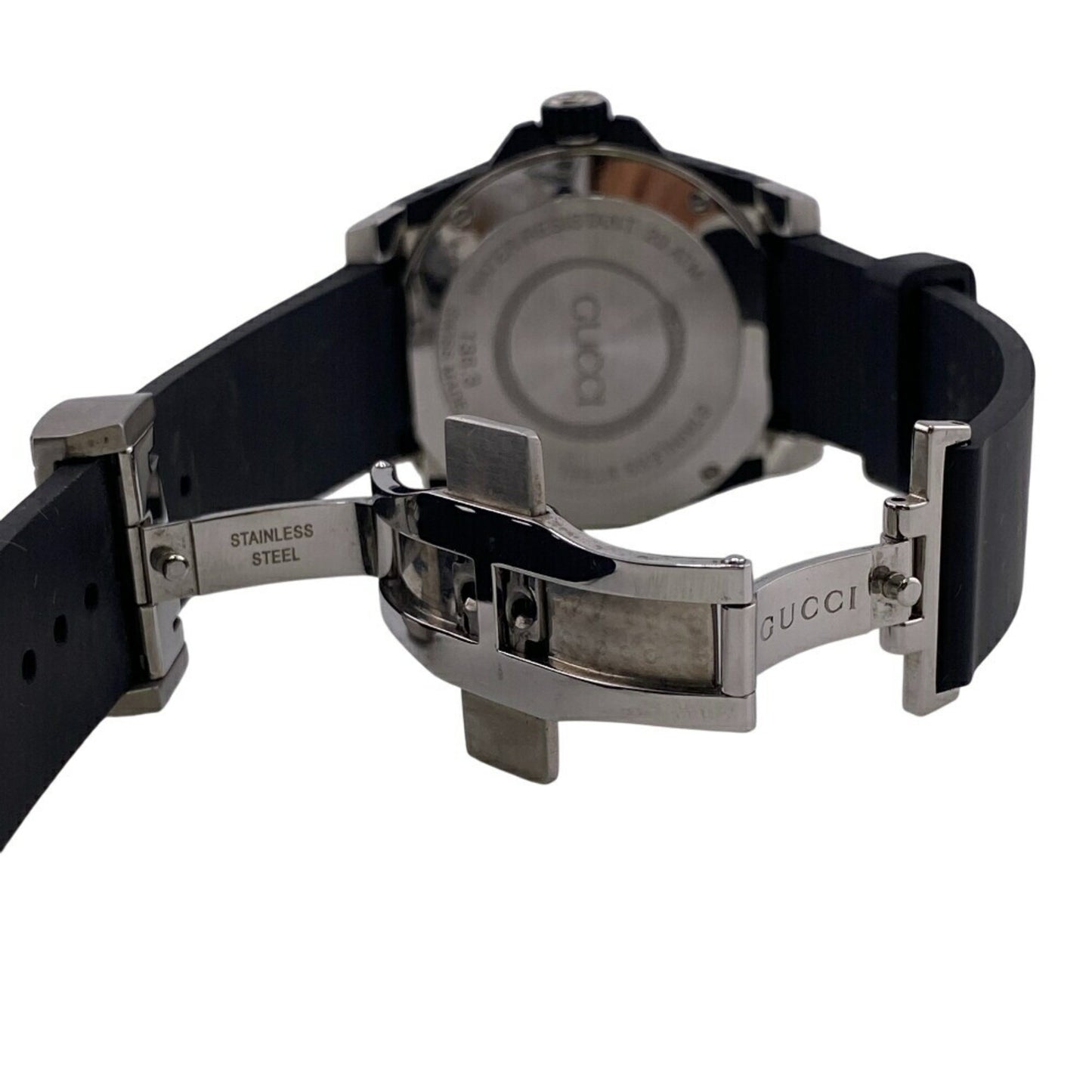 Gucci Dive 136.3 Snake Black Dial 3 Hand Date Watch Analog Digital