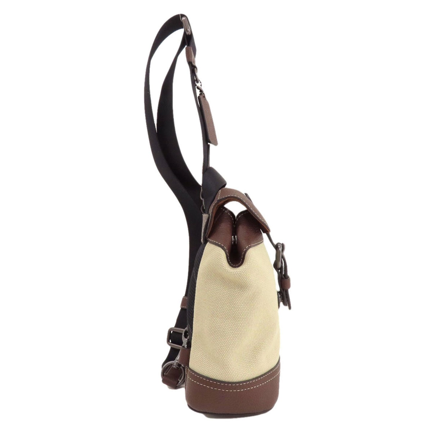 Coach Ch074 Padson Small Body Bag Canvas Leather