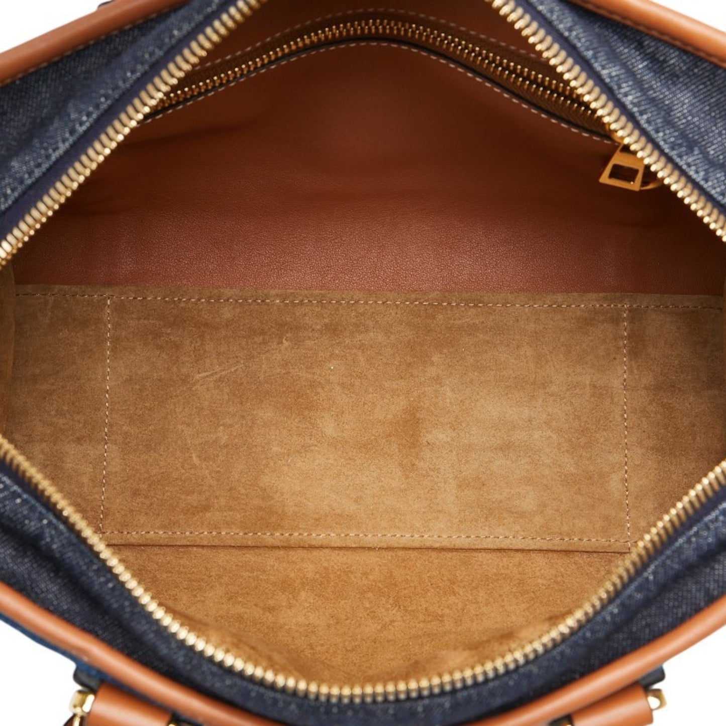 Loewe Amazona 28 Handbag Shoulder Bag Blue Brown Denim Leather