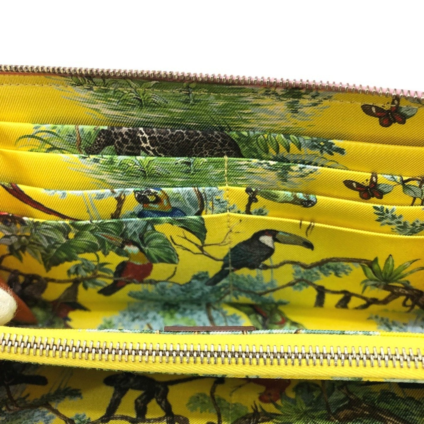 Hermes Azap Long Silk-In All-Over Print Wallet With Zip-Around Design