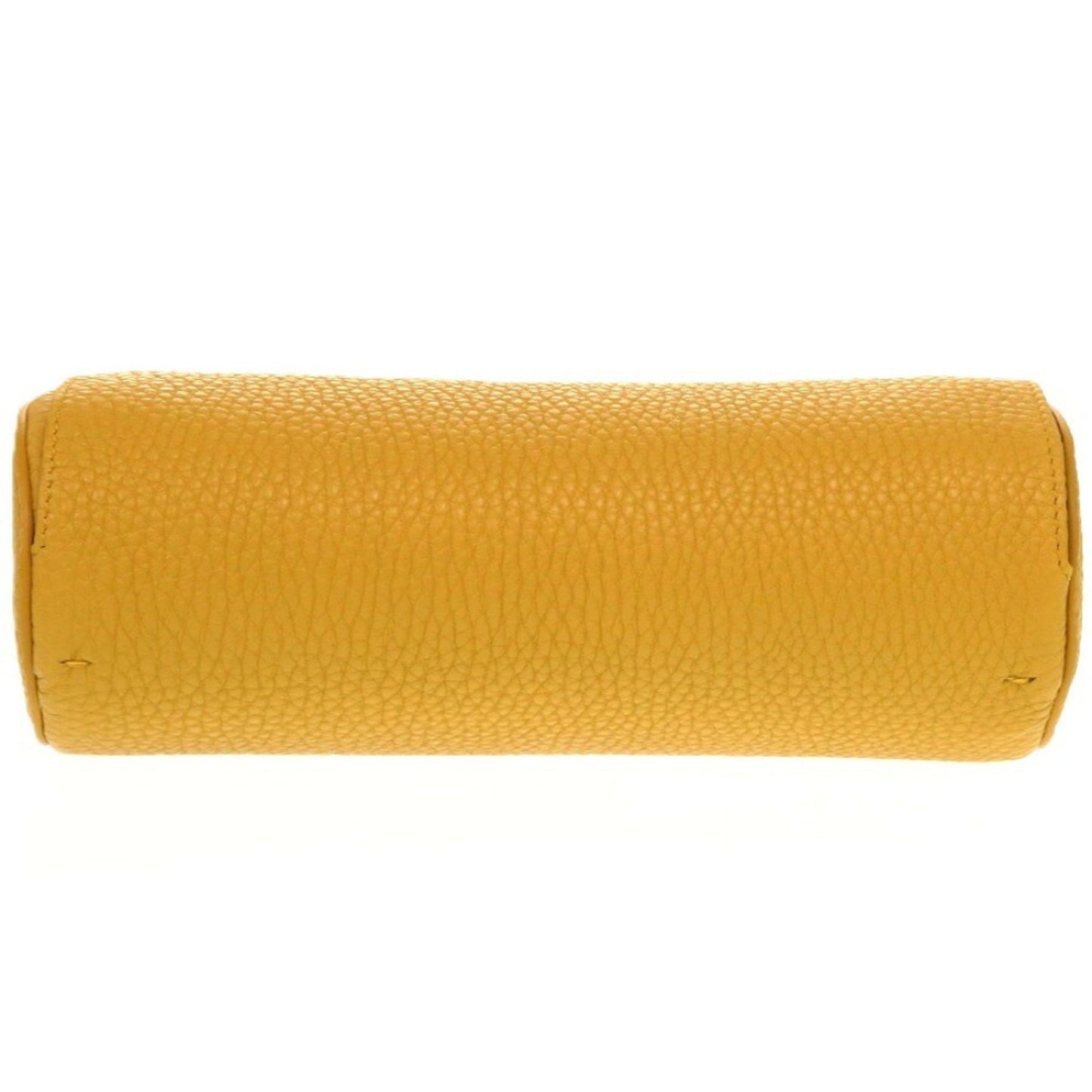 Like New Fendi Leather Pouch With Yellow Watch Case