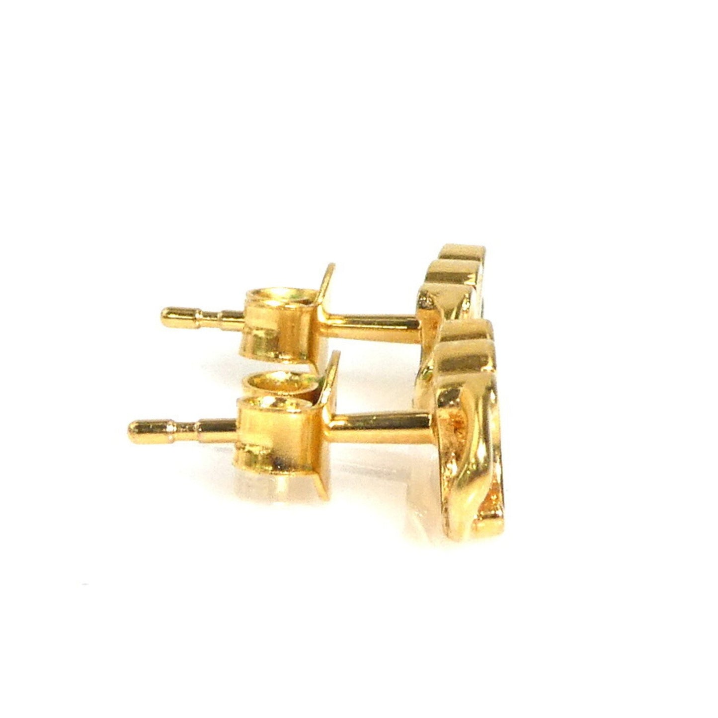 Celine Triomphe Earrings In Gold Metal For Women