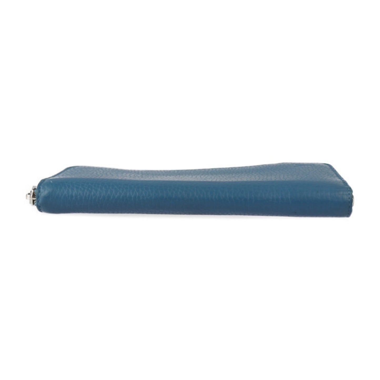 Louis Vuitton Louis Vuitton Zippy Wallet Vertical Long M58411 Taurillon Leather Blue Silver