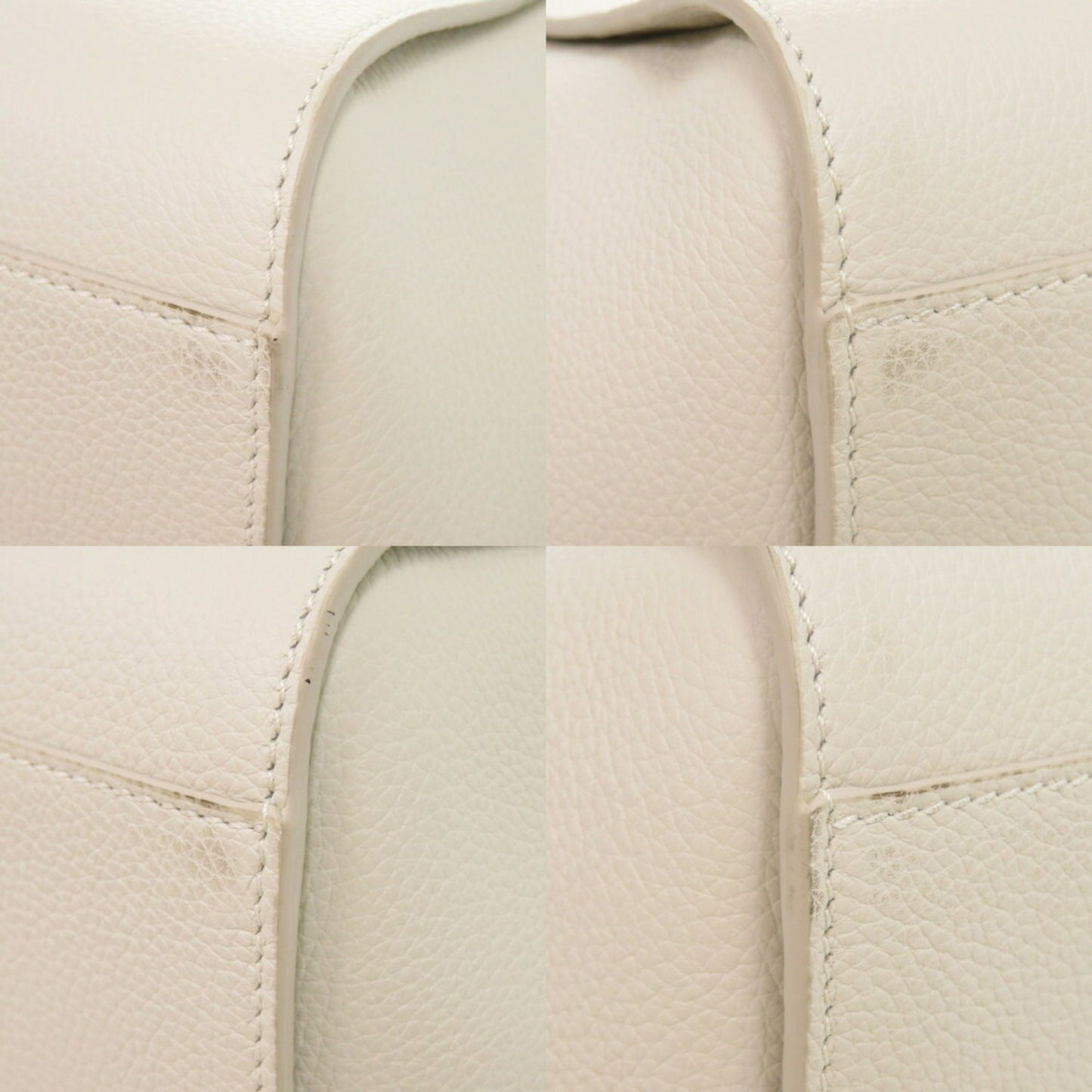 Like New Loewe Hammock Compact A538H13X03 Leather White Handbag