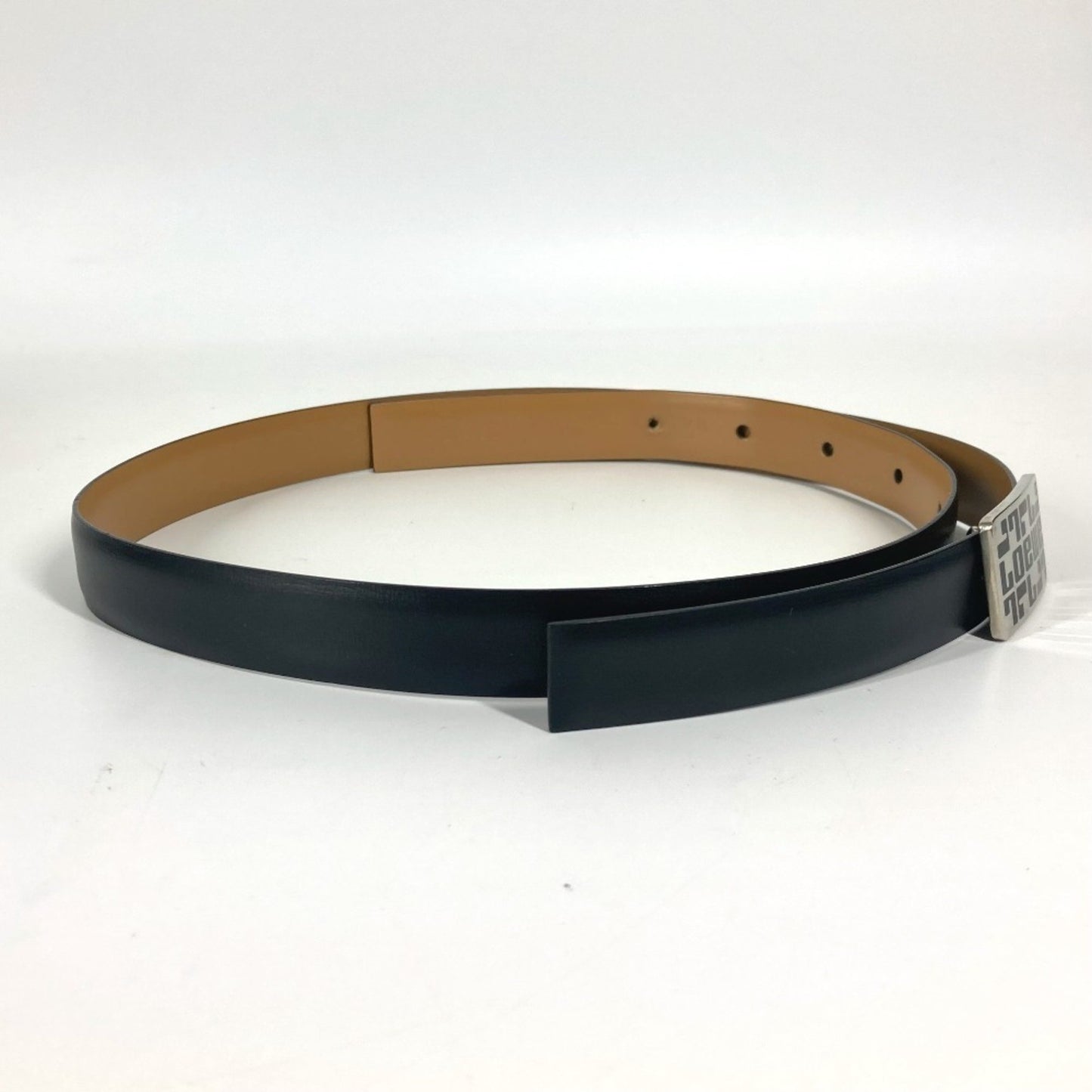 Loewe Logo Buckle Belt Leather