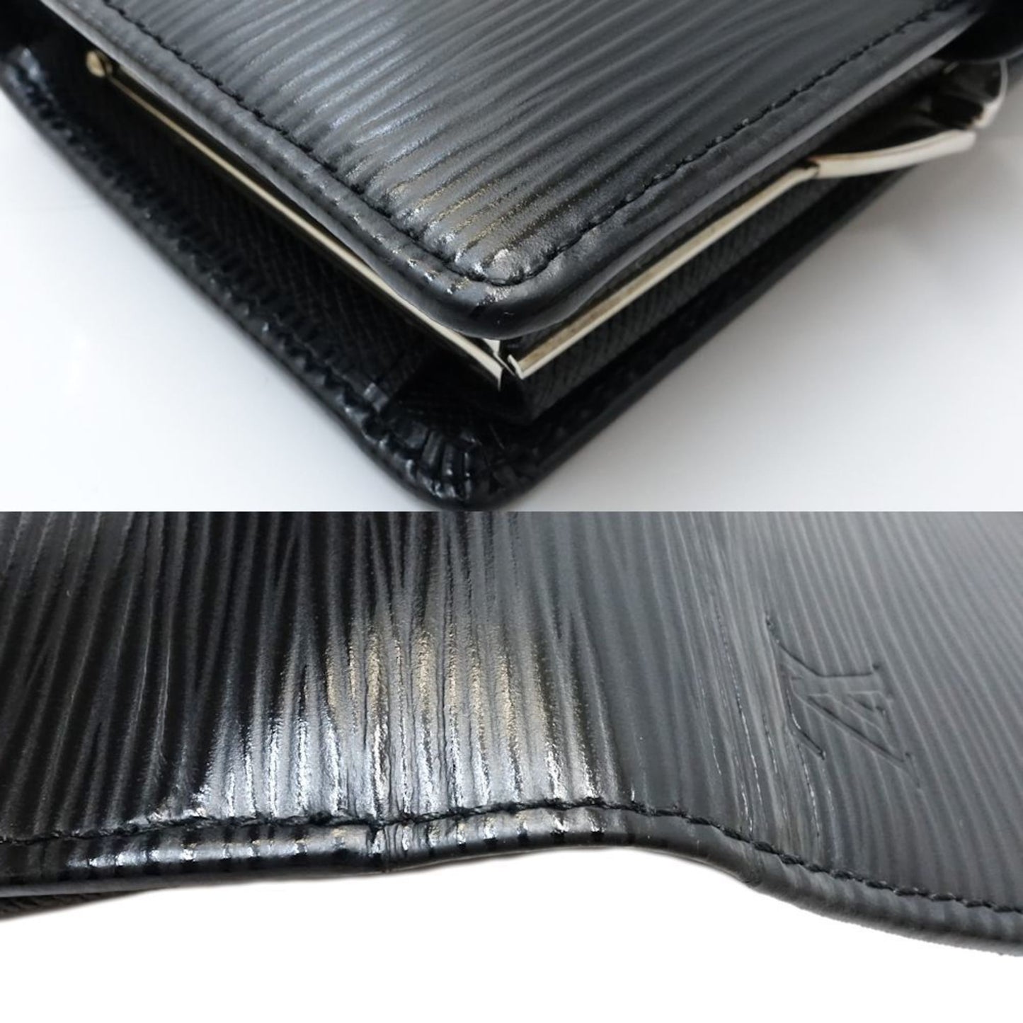 Louis Vuitton Epi Bifold Wallet M63242 Portefeuille Viennois Noir 181573