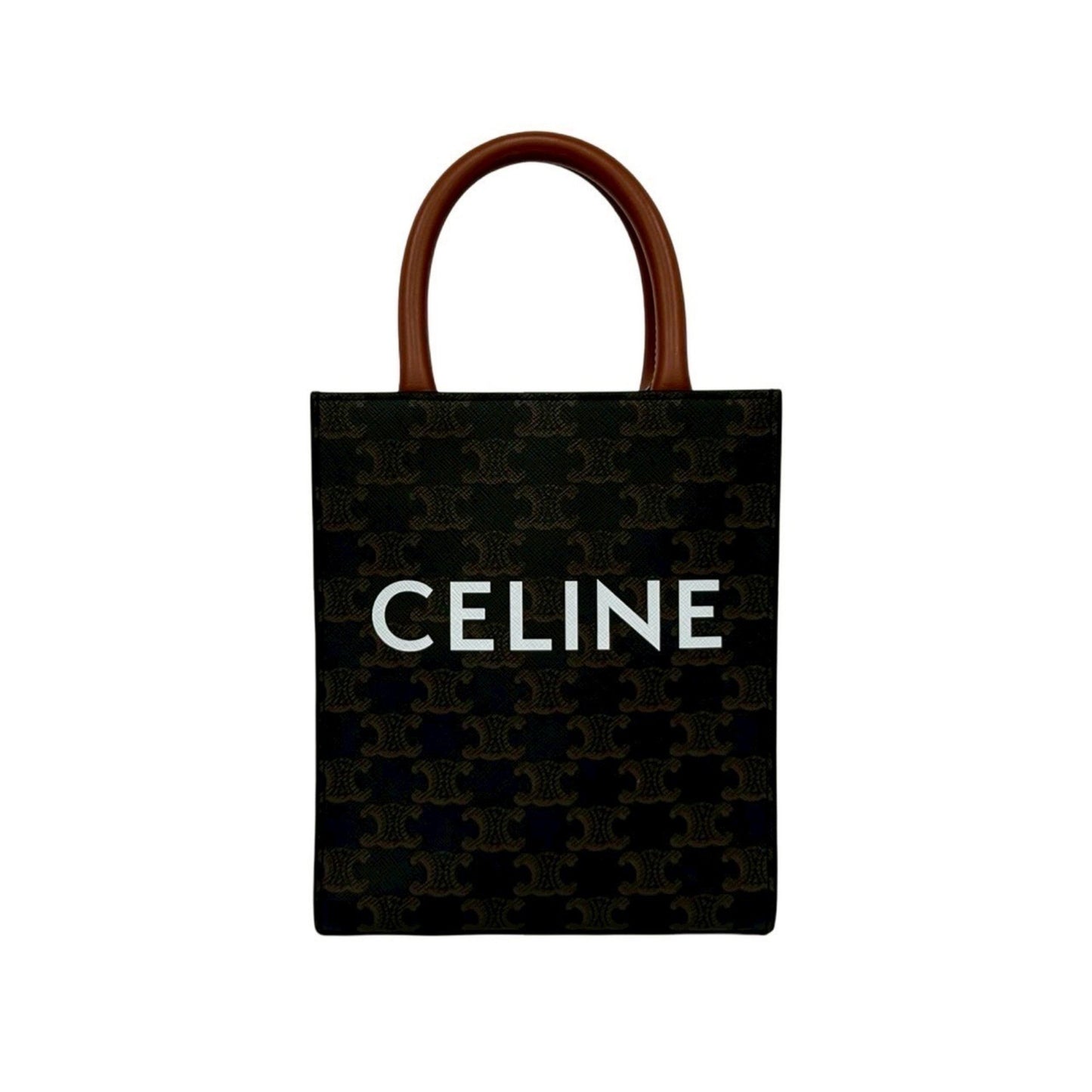 Celine Vertical Cabas Leather 2-Way Handbag