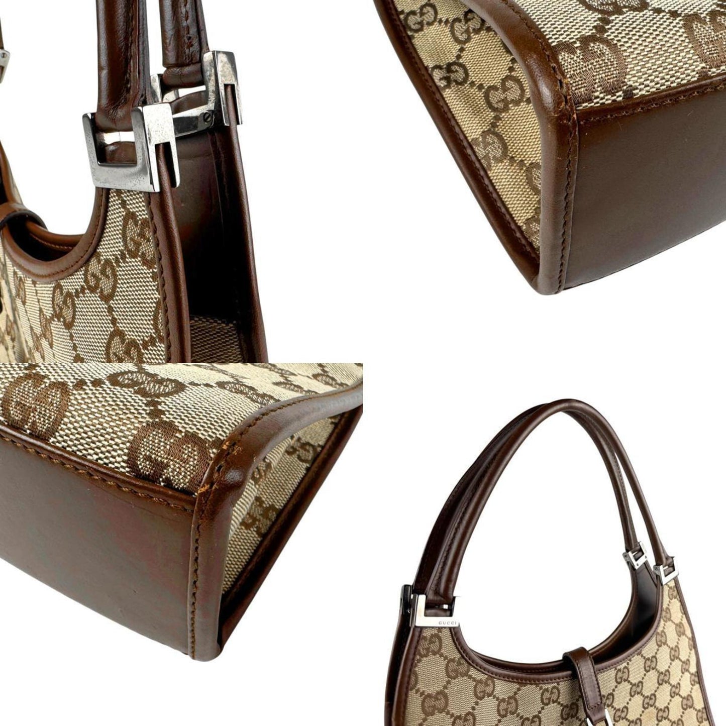 Gucci Jackie Shoulder Bag In Gg Canvas And Leather