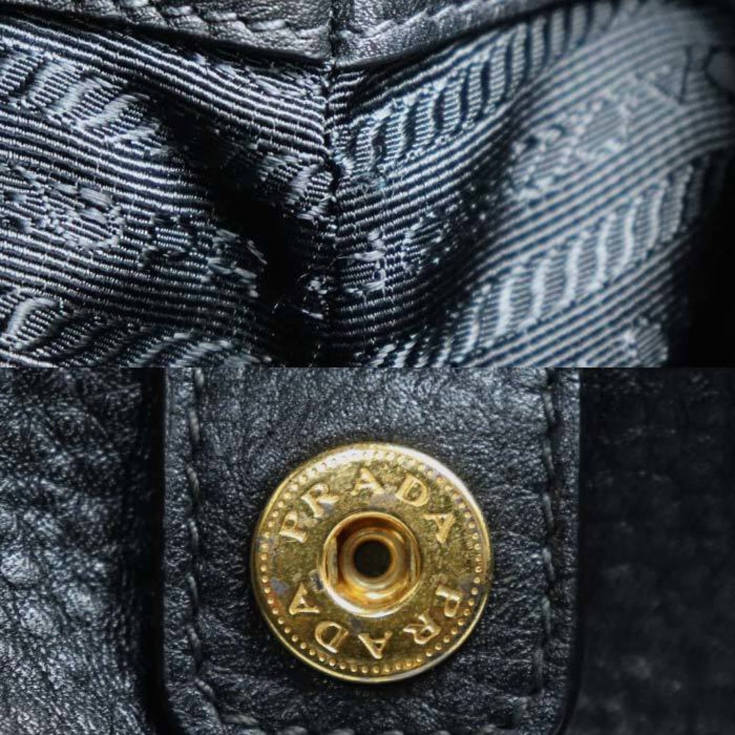 Prada Tessuto Vitello Dino Handbag In Black