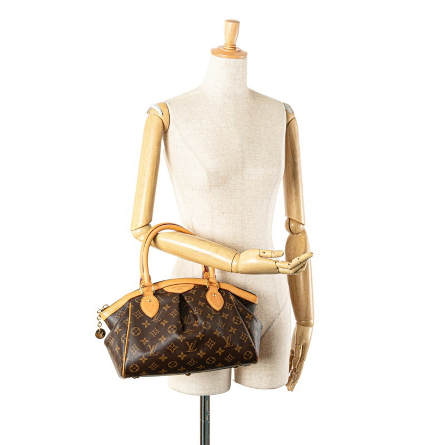Louis Vuitton Monogram Tivoli Pm Handbag M40143 Brown Leather