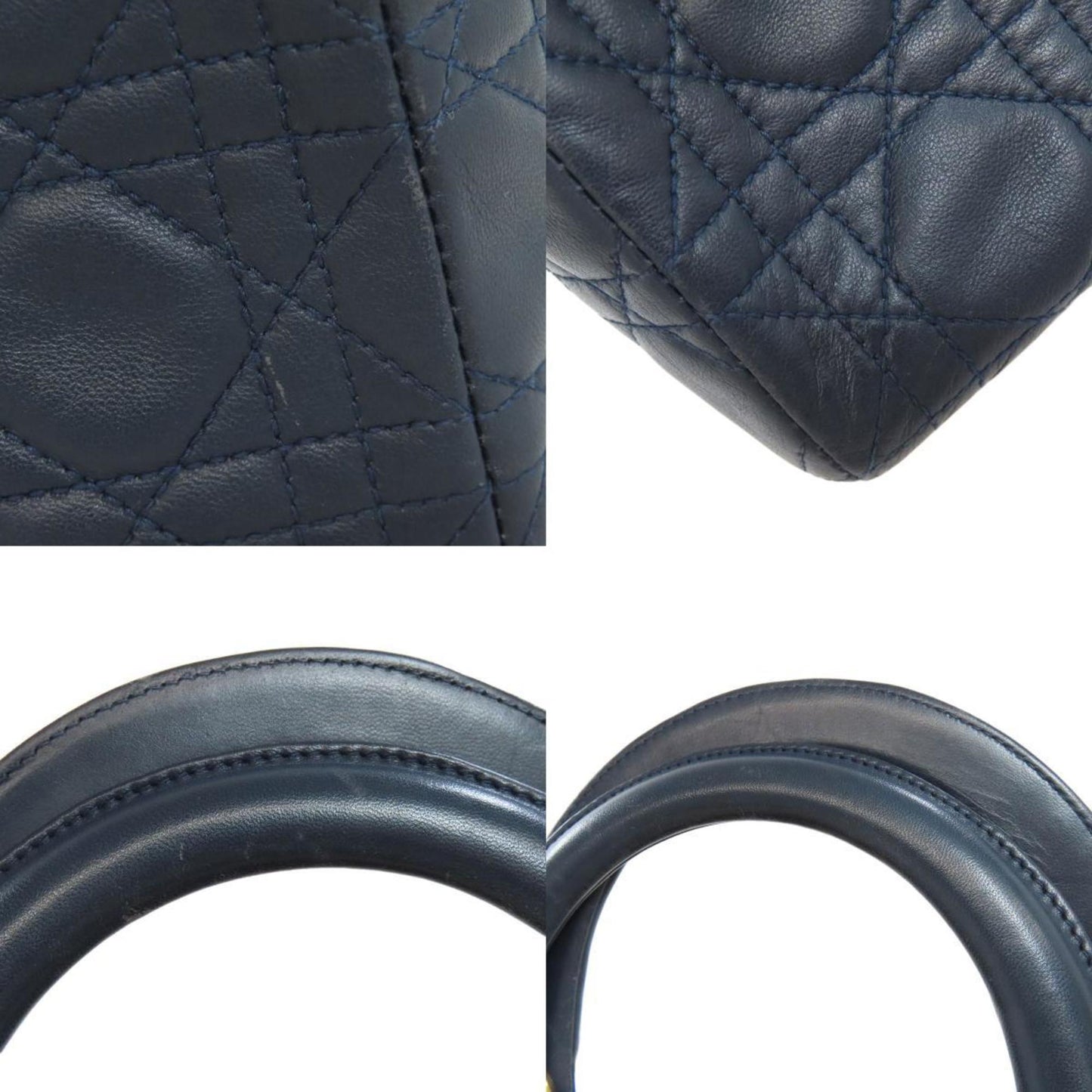 Christian Dior Lady Handbag Calf Leather