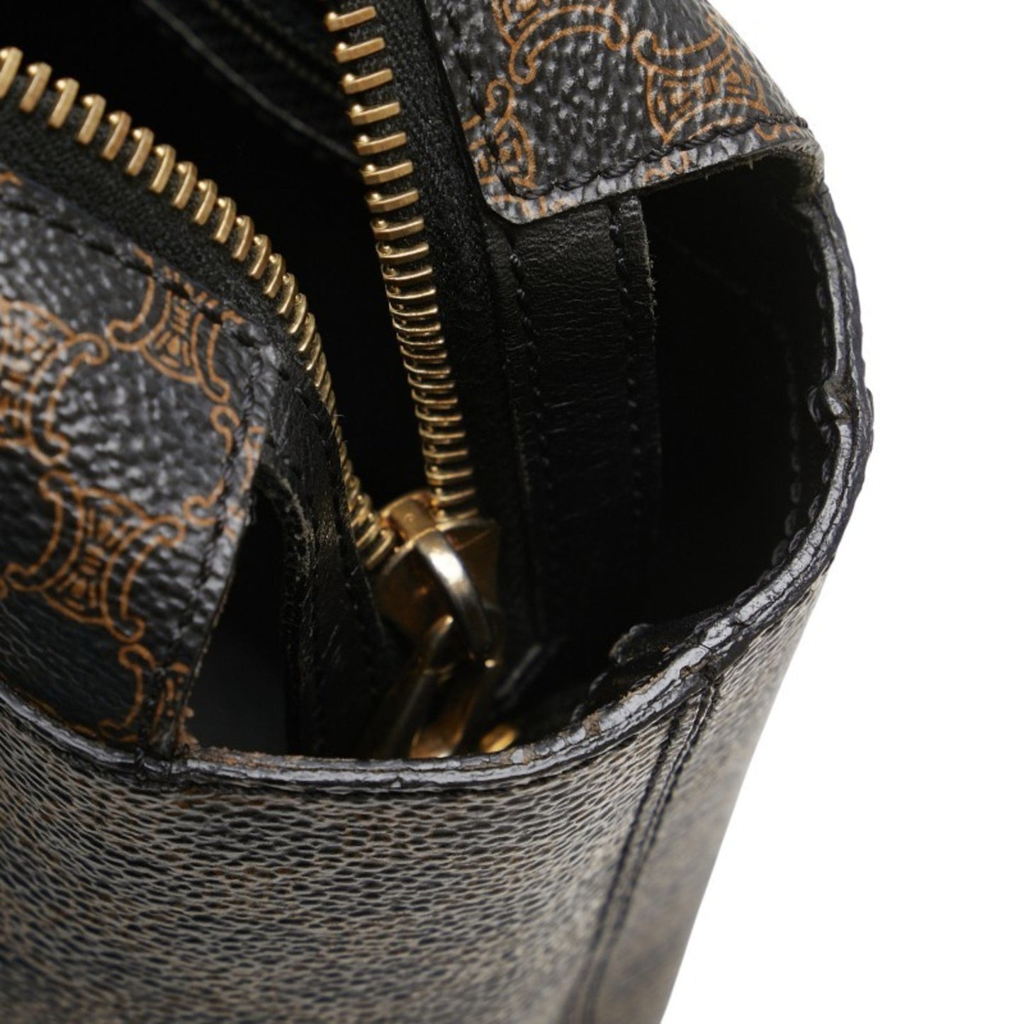 Celine Macadam Handbag In Black