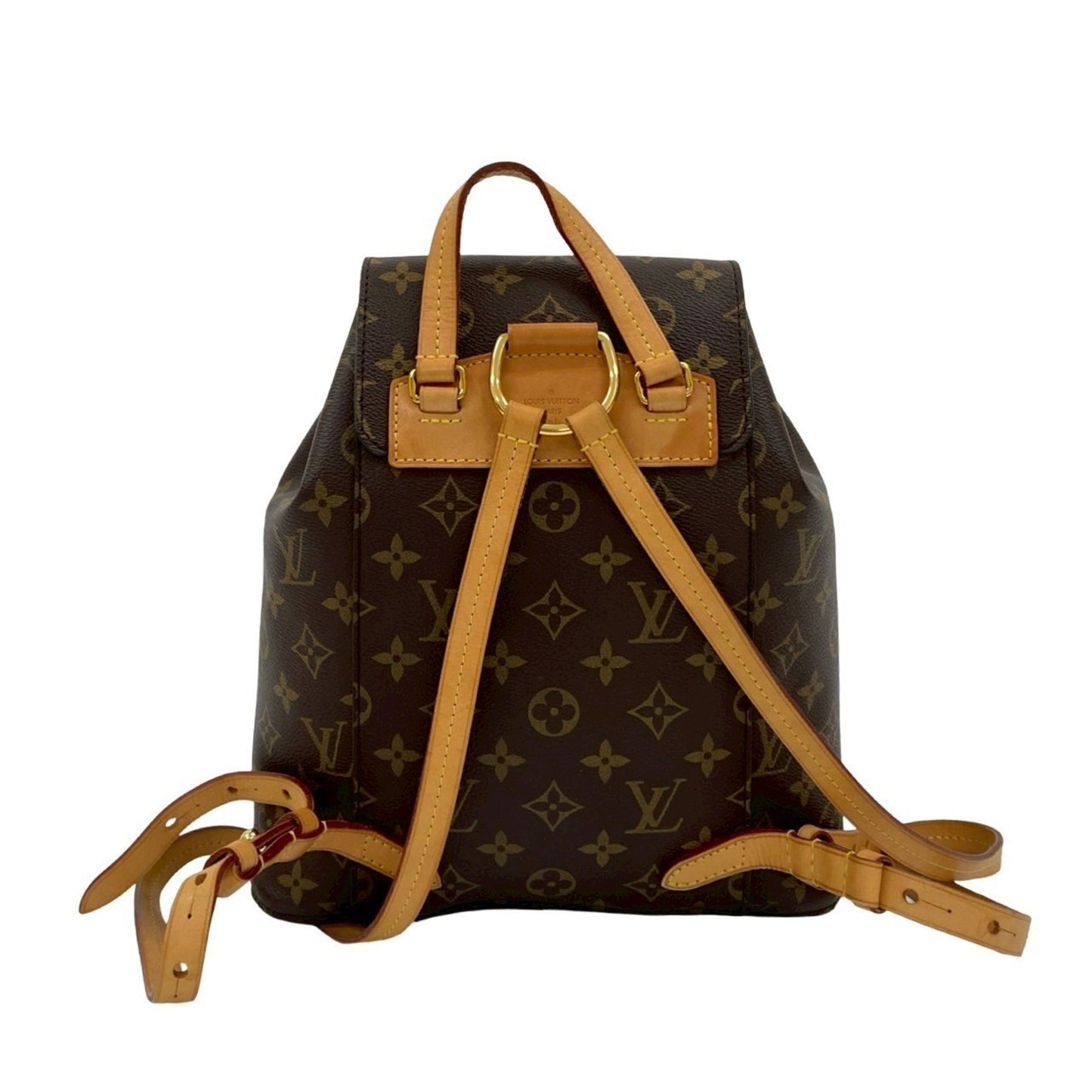 Louis Vuitton Montsouris Mm Monogram Leather Drawstring Backpack/Daypack