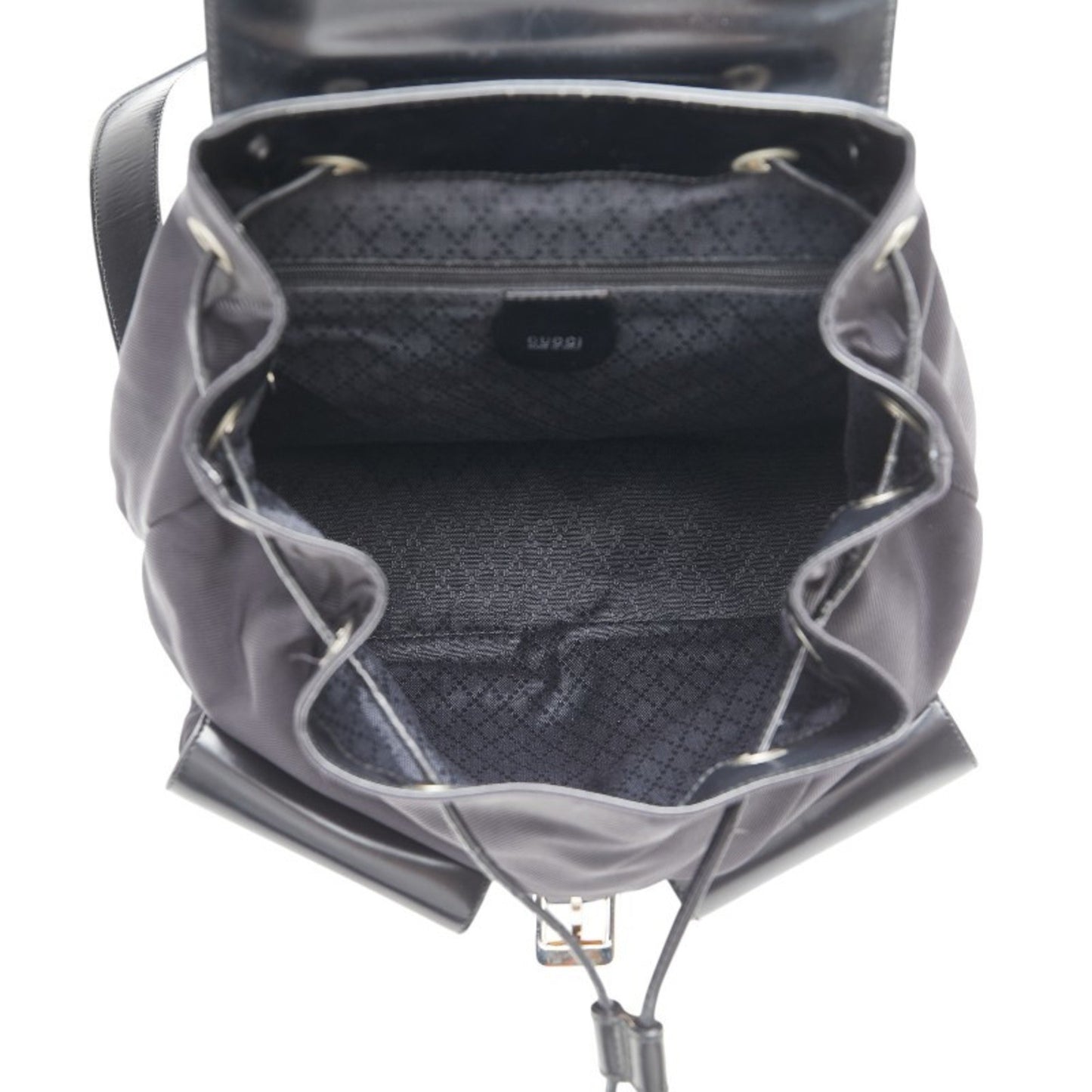 Gucci Bamboo Backpack 003 2058 0016 Black Patent Leather