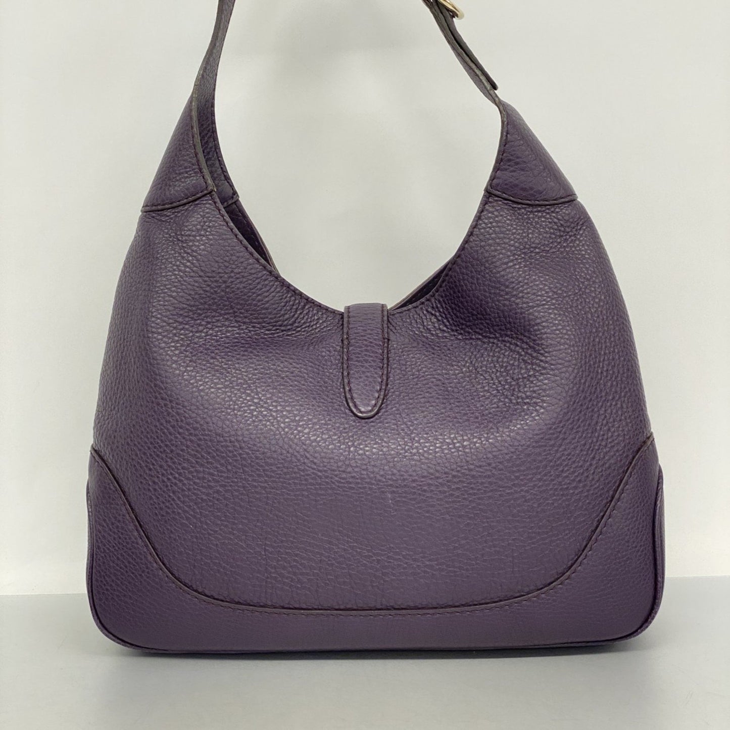 Gucci New Jackie Shoulder Bag 277520 Leather Purple Champagne 2-Way